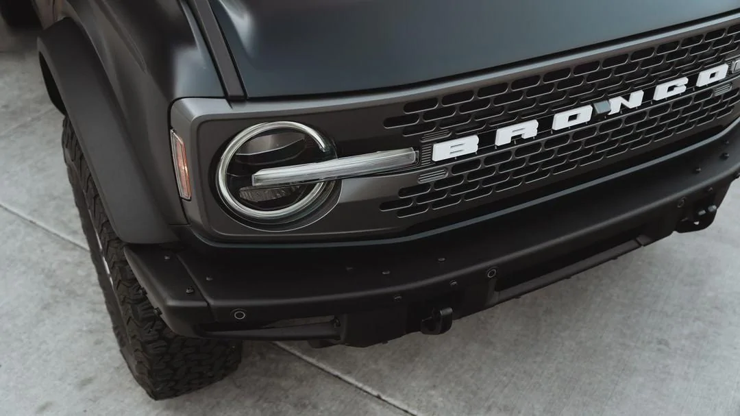 Ford Bronco Xpel Stealth PPF wrapped Antimatter Blue Bronco 2021 Bronco Xpel Stealth Wrap on Antimatter Blue 7
