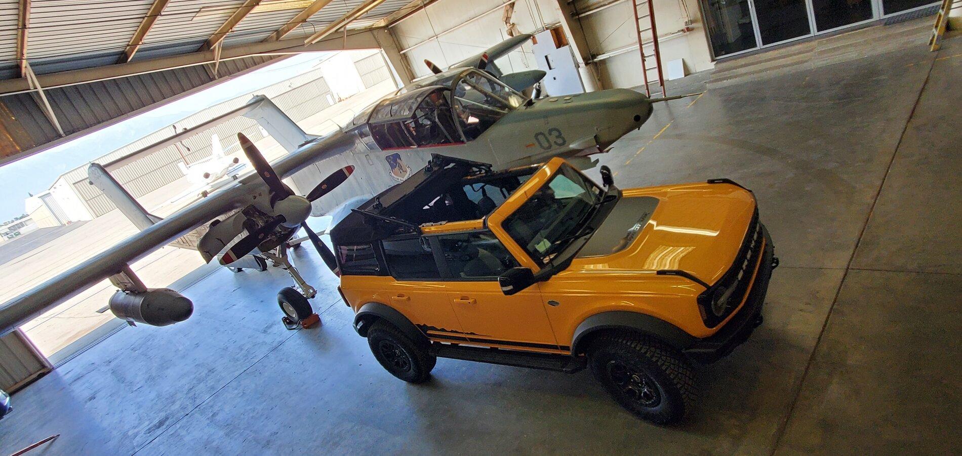 Ford Bronco Double "Bronco" photoshoot during 24 hour demo: 2021 Bronco & OV-10 Bronco 20210816_154509