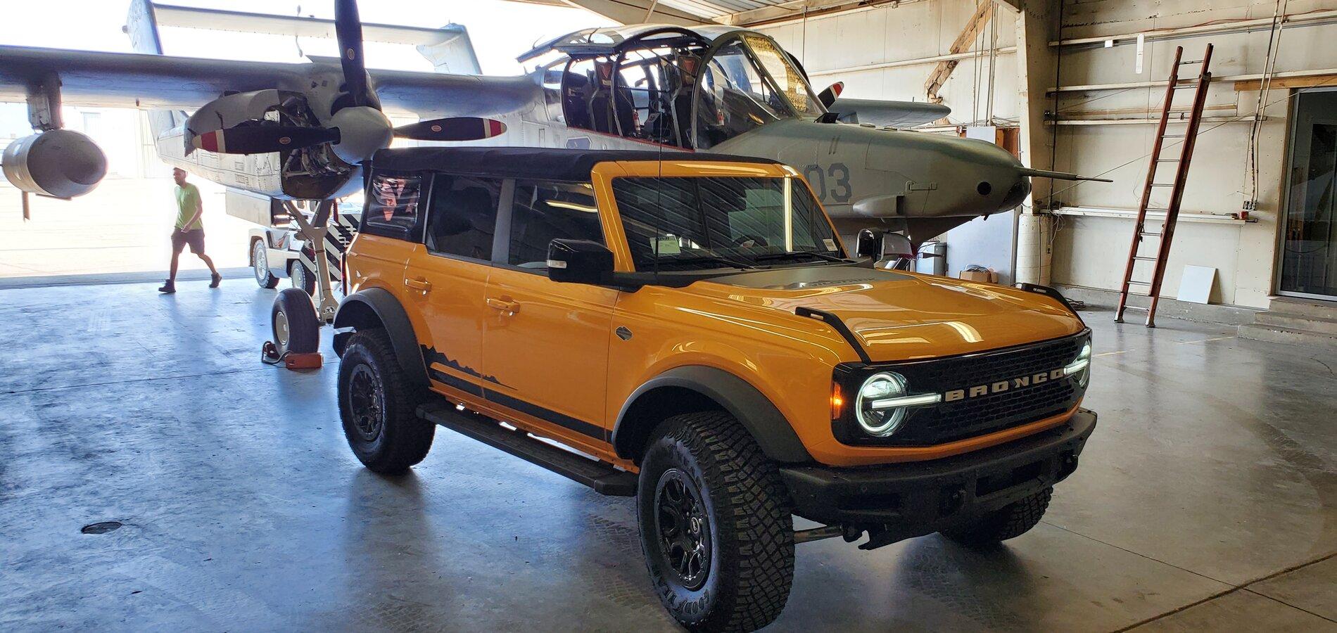 Ford Bronco Double "Bronco" photoshoot during 24 hour demo: 2021 Bronco & OV-10 Bronco 20210816_154141