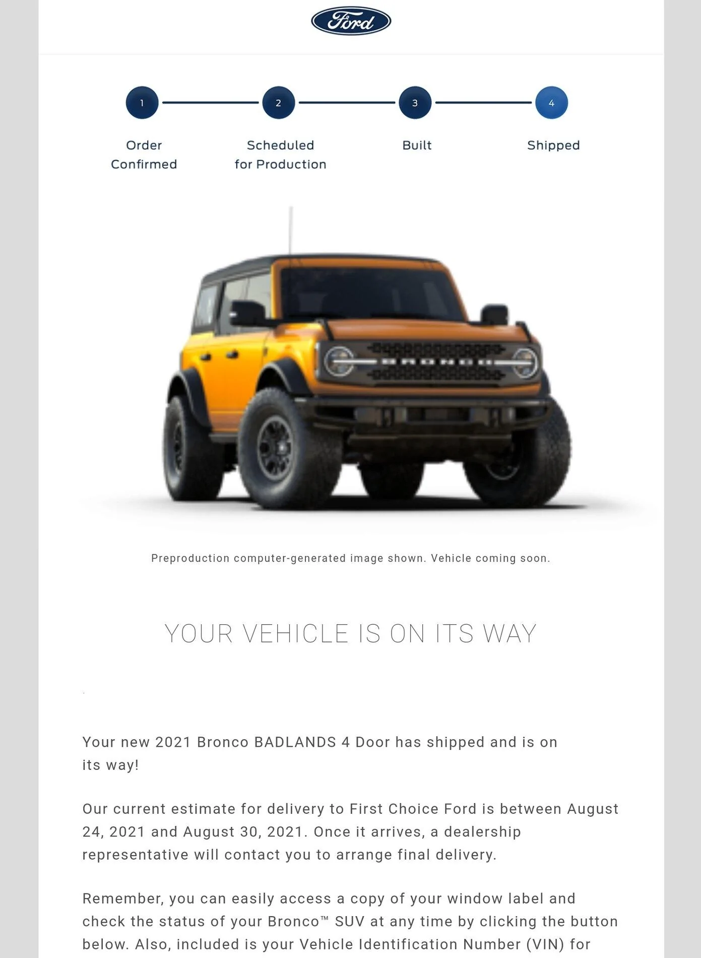 Ford Bronco My Badlands has been built! Screenshot_20210818-070616_Email
