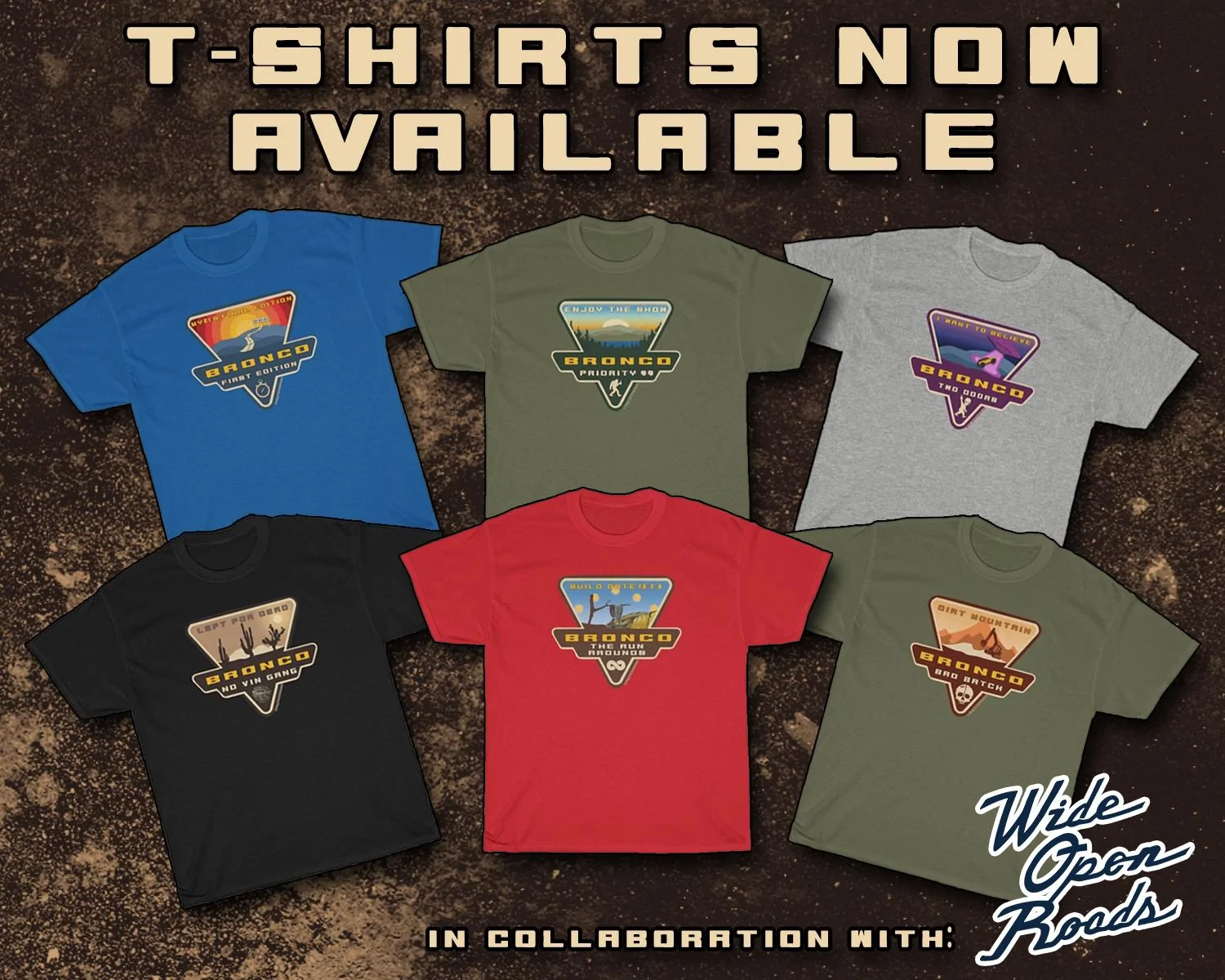 Ford Bronco 7/14 Blend Date Thread TShirt-Promo
