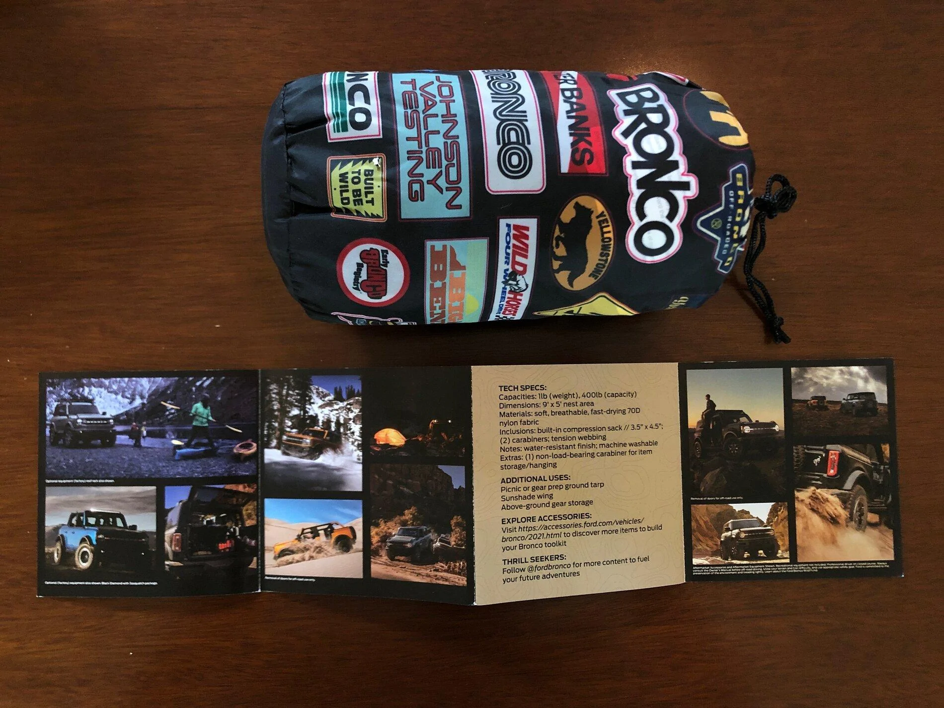 Ford Bronco Hammock swag gift thread IMG_0546