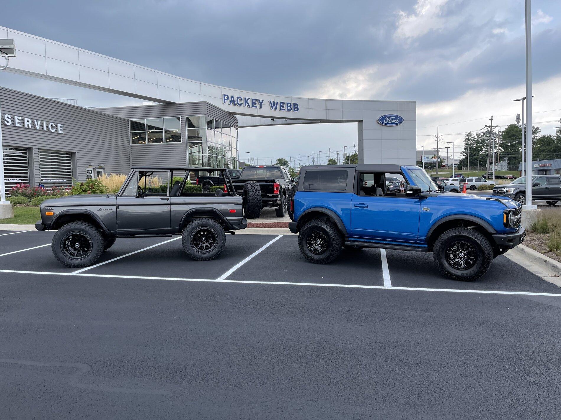 Ford Bronco What’s old is New! My 14 mo body off restoration of 1974 Bronco is complete and poses with 47 yr younger 2021 Wildtrack 172F7279-F609-4FE7-814D-2A550B5E7822