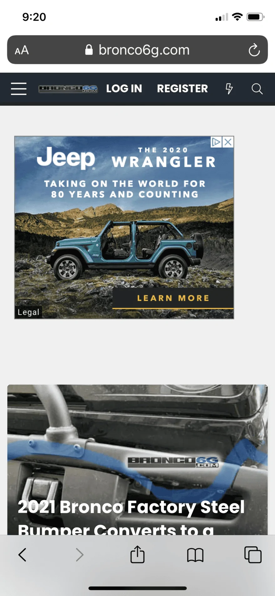 Ford Bronco Jeeps aggressive advertising E37EF523-6DC4-4D87-B6B2-DD10AF1D7343