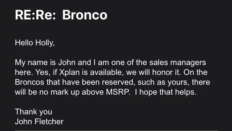 Ford Bronco DFW Area - Ford Dealership recommendations B2EDA949-A50A-40B8-8ACC-A352627FEA58
