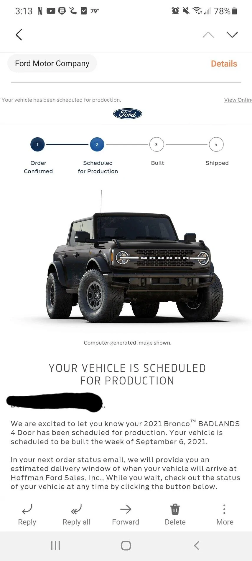 Ford Bronco 🛠 9/6/21 Build Week Group Screenshot_20210819-151342_Email