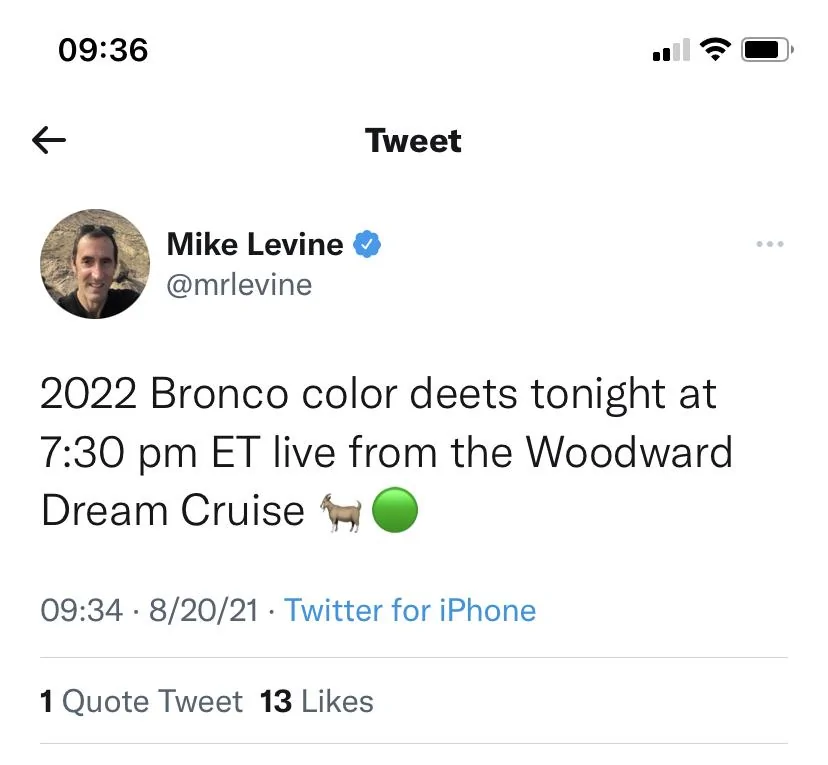 Ford Bronco 2022 Bronco Colors Details Tonight @ 7:30pm Eastern 4462154F-5159-430E-AB60-9712D884F7E9