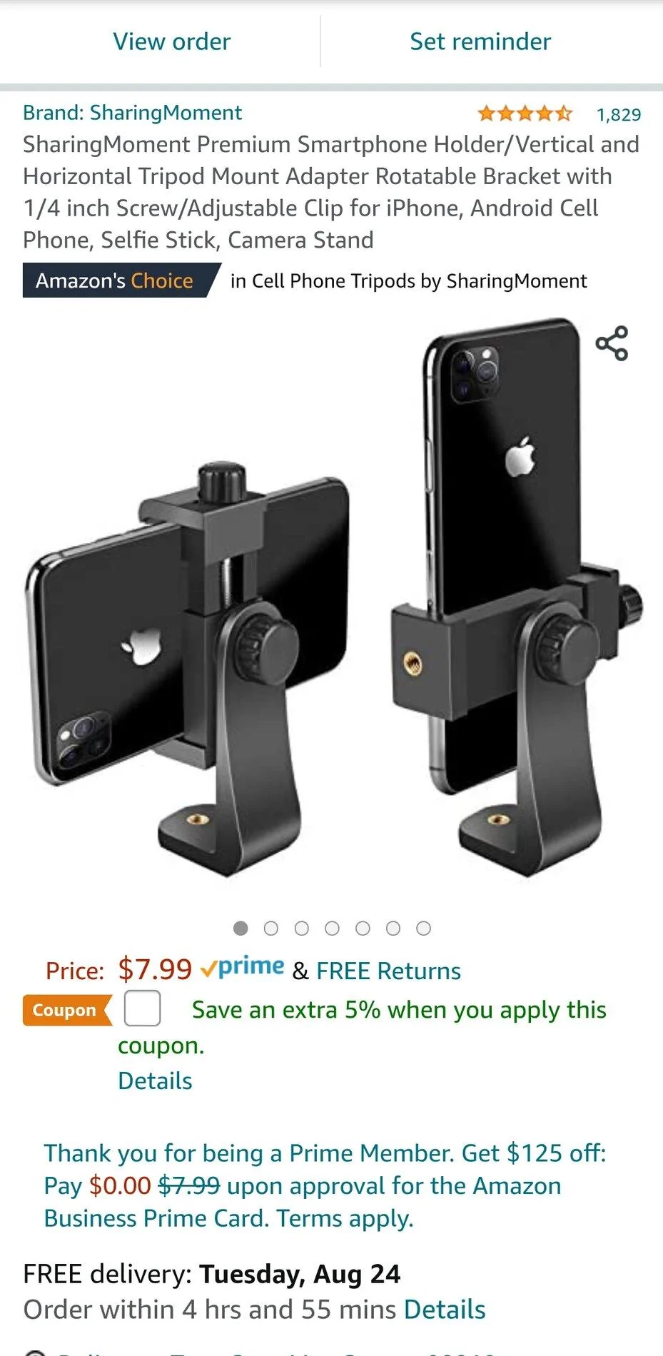 Ford Bronco Under $10 iPhone tripod for Accessory Mount Screenshot_20210822-190500_Chrom