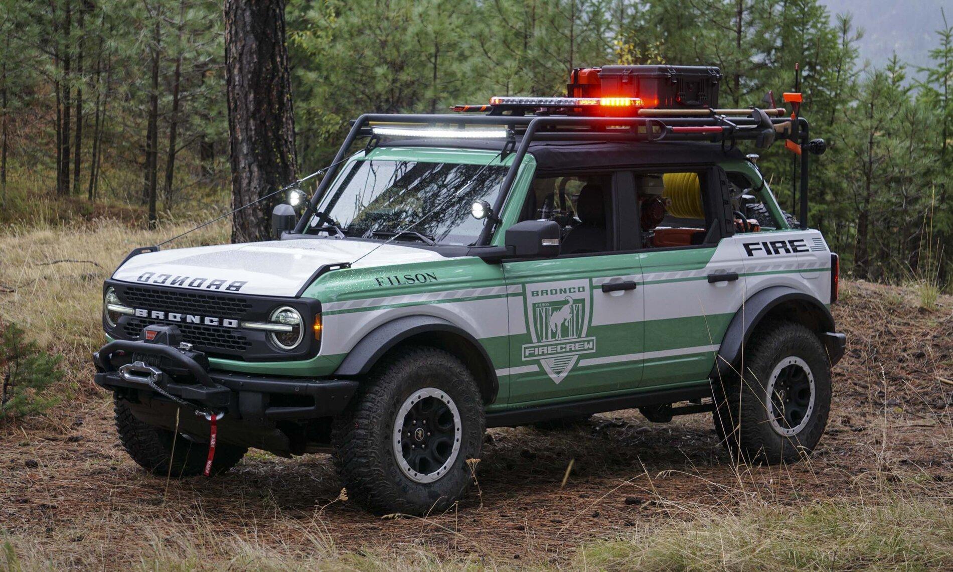 Ford Bronco Rack ideas for a soft top Ford_Filson_Bronco_Wildland_Fire_Rig_concept_4
