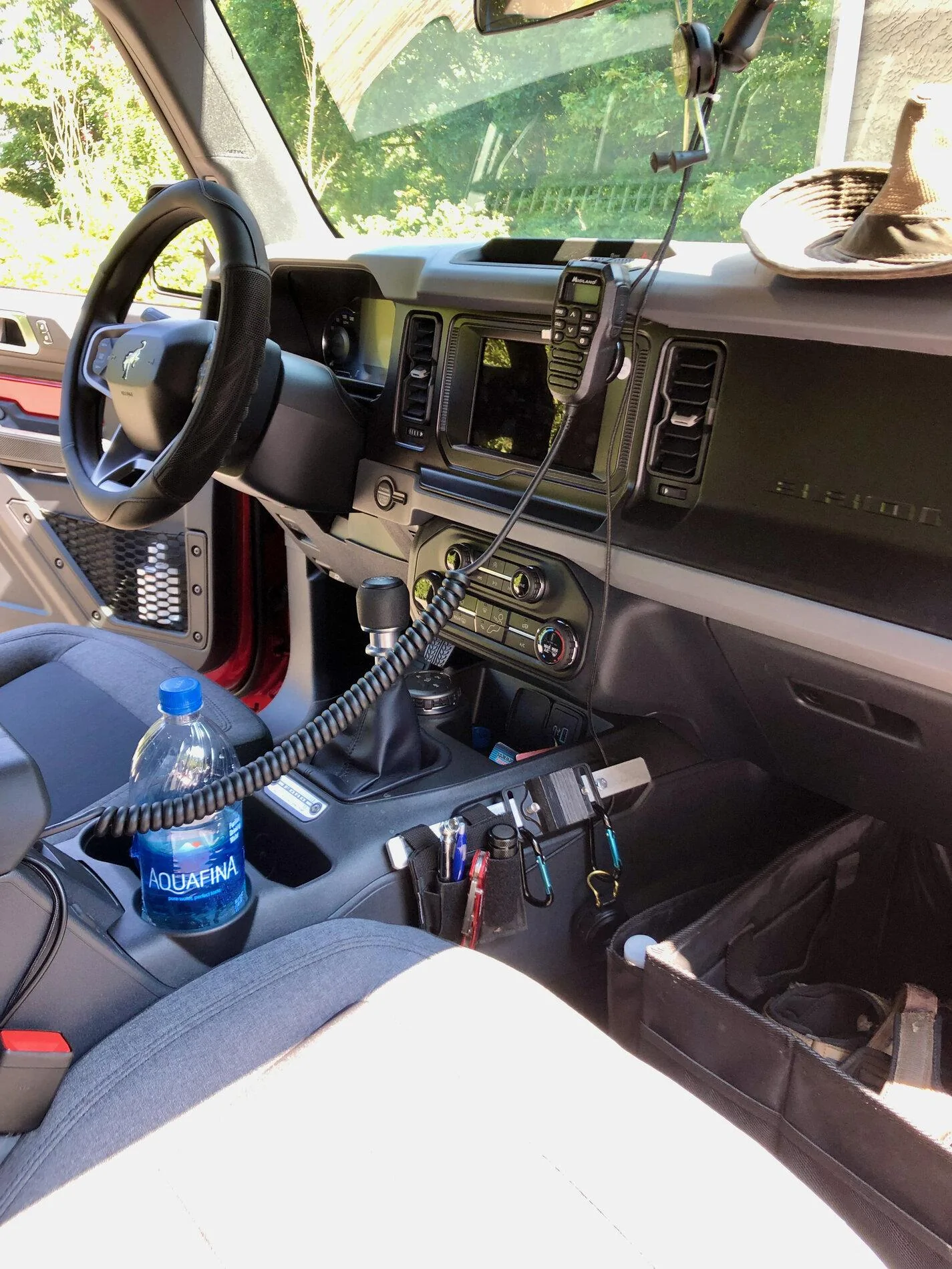 Ford Bronco 🦄 Modified my unicorn Base Bronco 2-Door: BFG A/T KO2, Upgraded Speakers, Rear Seat Delete, Sasquatch Flares, Stripes & CB Radio IMG_4545