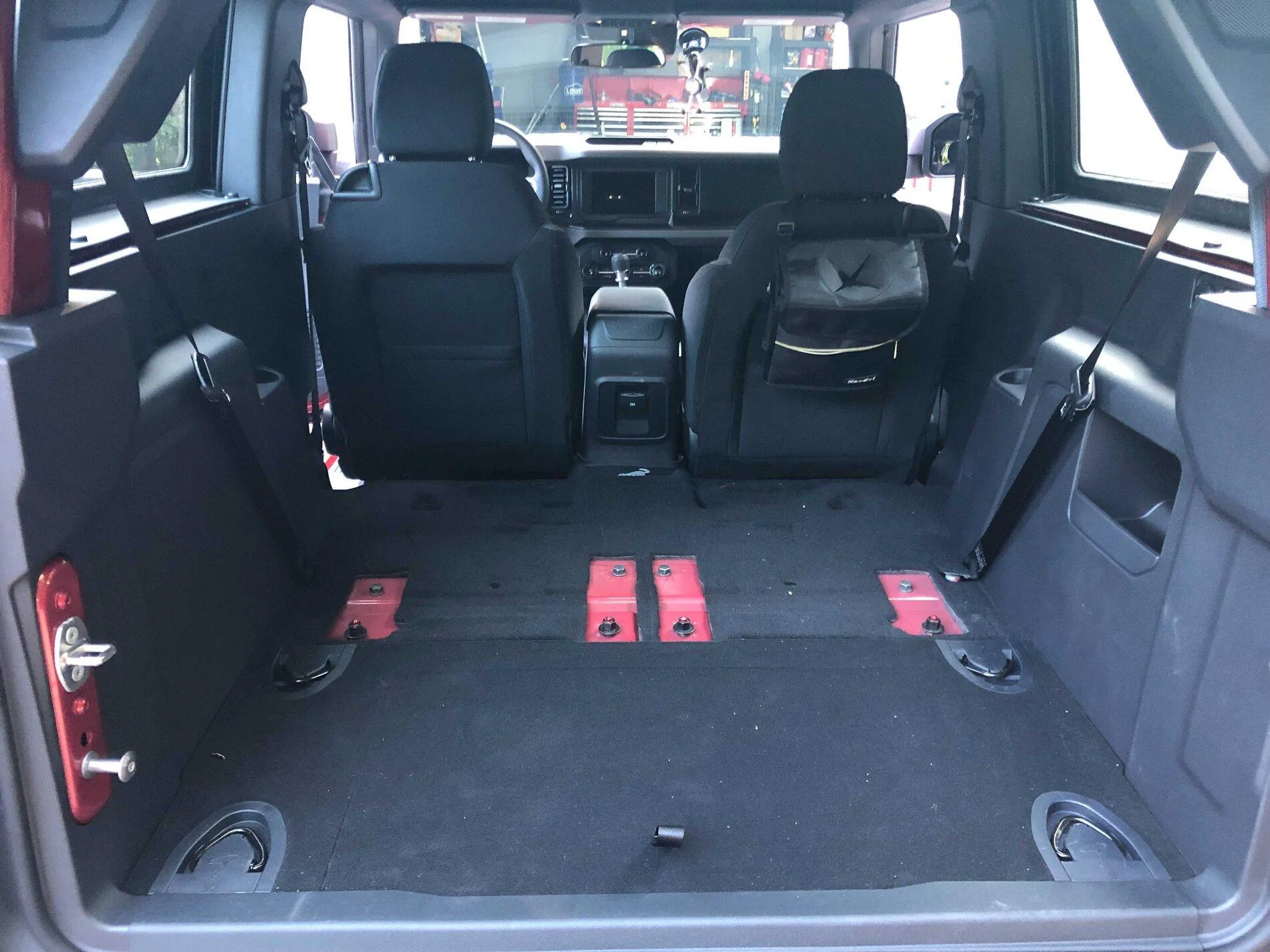 Ford Bronco 🦄 Modified my unicorn Base Bronco 2-Door: BFG A/T KO2, Upgraded Speakers, Rear Seat Delete, Sasquatch Flares, Stripes & CB Radio Image from iOS (6)