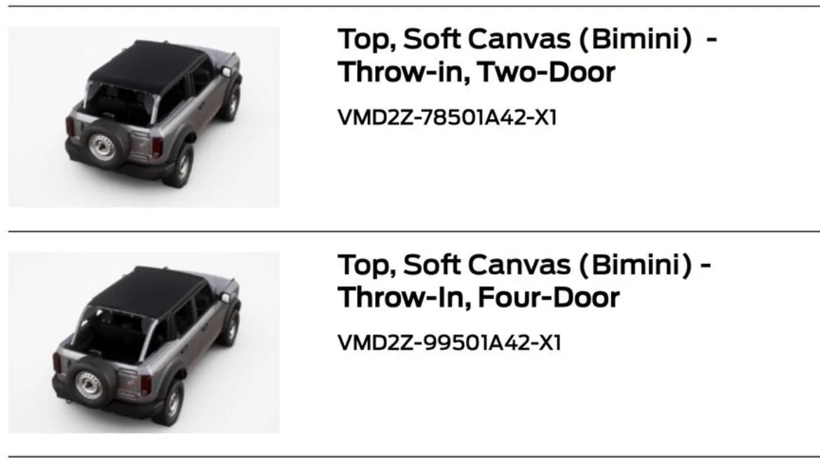 Ford Bronco Bimini top - non-mesh - A0A39525-2F5E-4ABF-AB3E-C2B072AAE20B