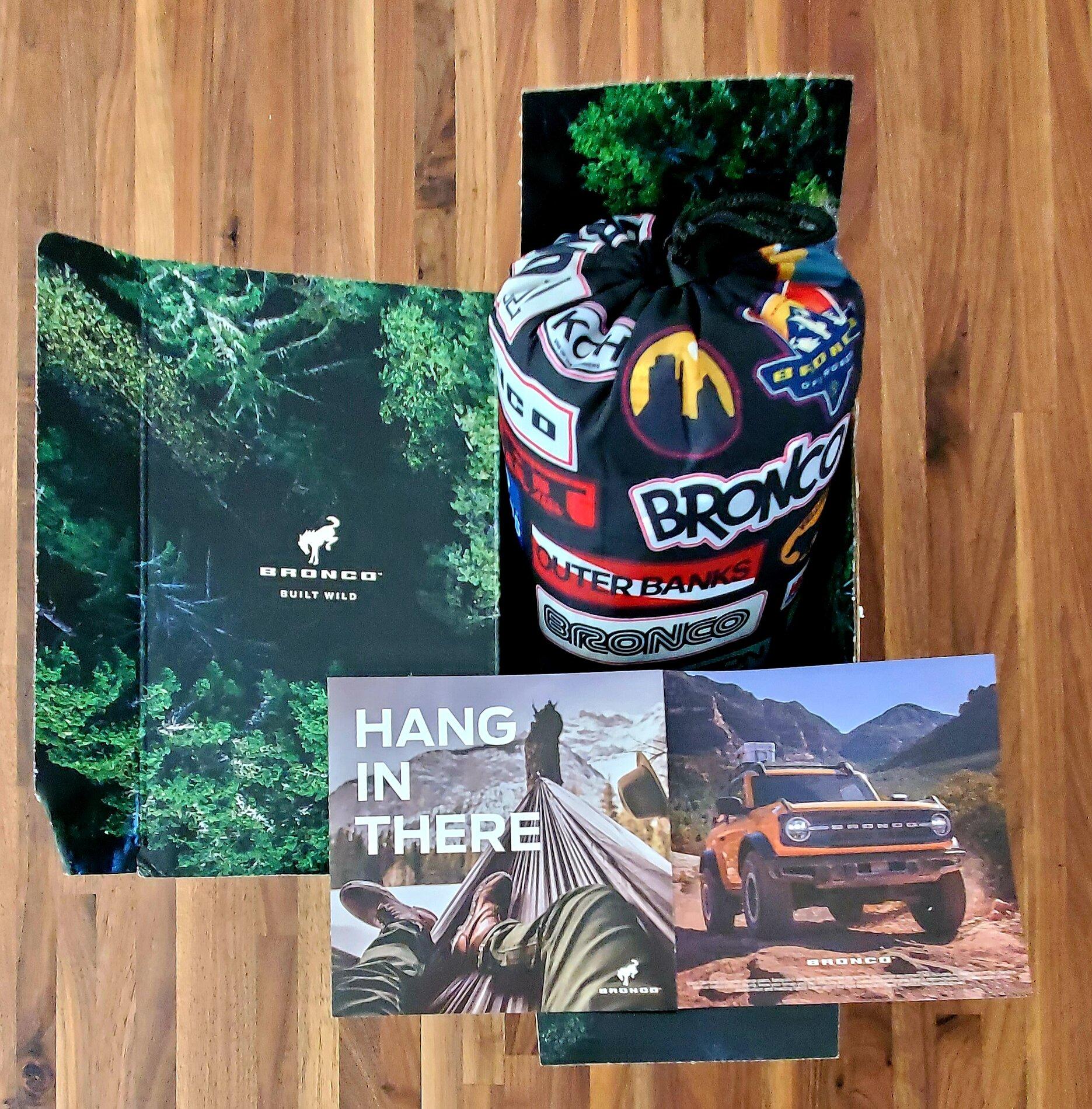 Ford Bronco Hammock swag gift thread 20210826_150956