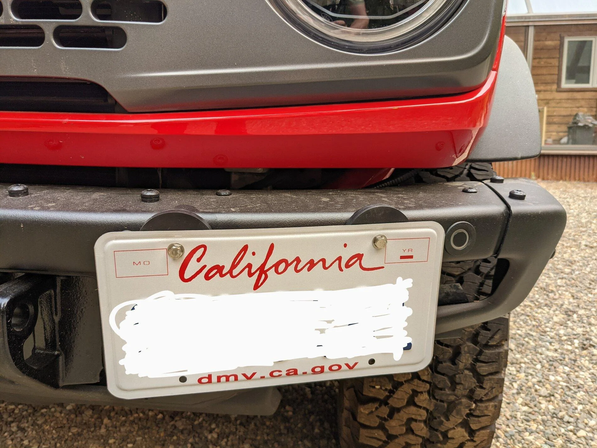 Ford Bronco Magnetic front license plate PXL_20210827_154022523~3