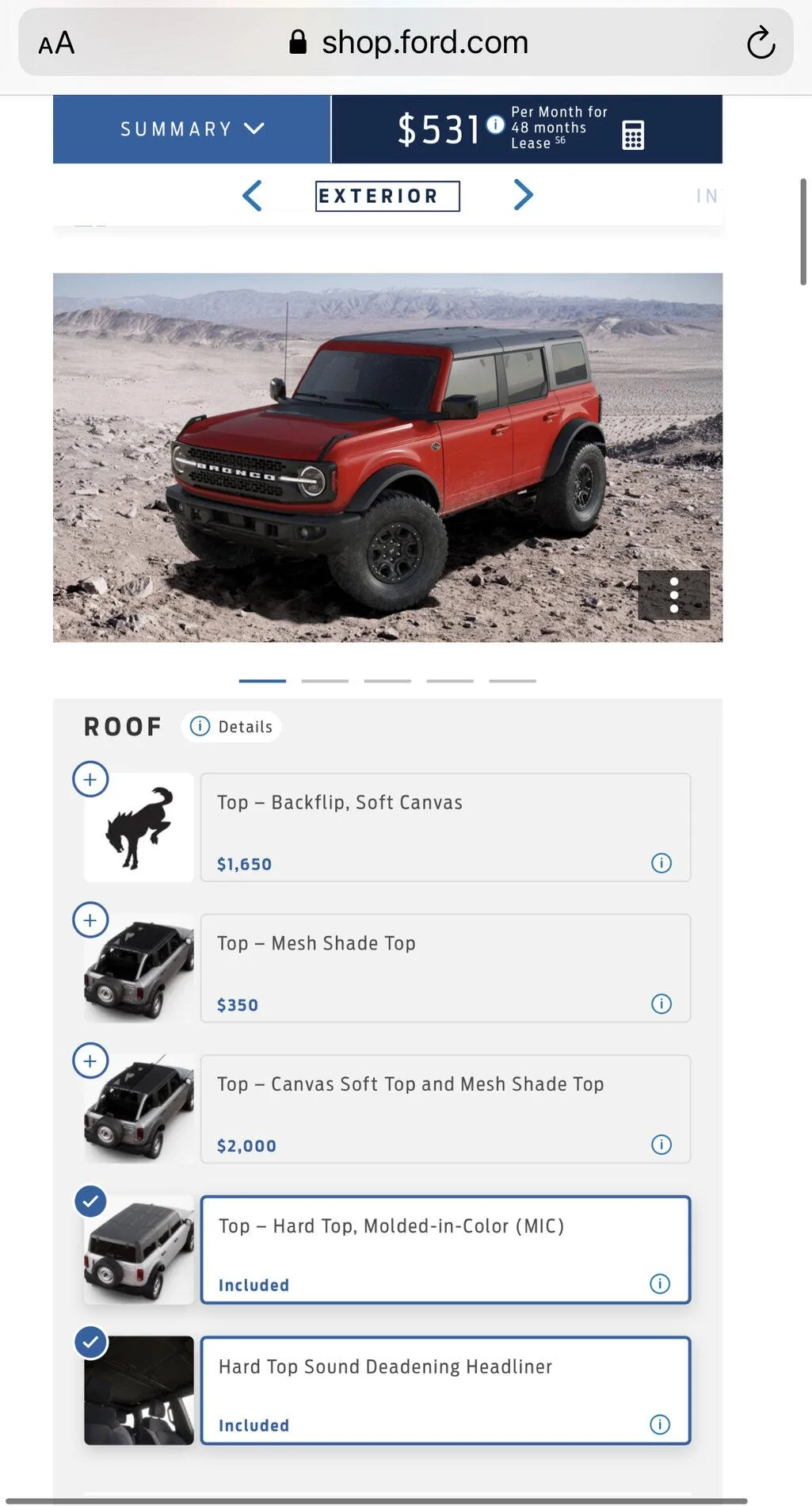 Ford Bronco New options showing up A3FBD9BC-905B-4E29-9462-58DB3E835DAC