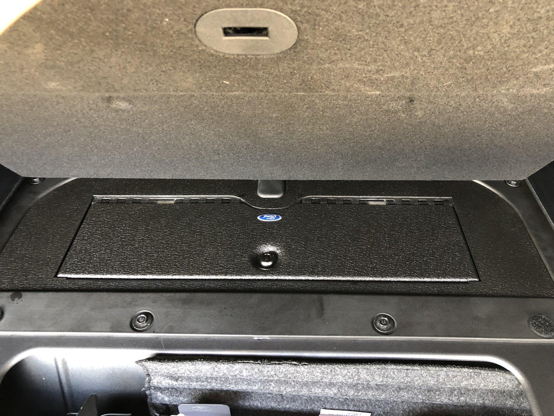 Ford Bronco Cargo Safe (Locking Storage) by Console Vault - installation and review on 2021 Bronco 10 installed