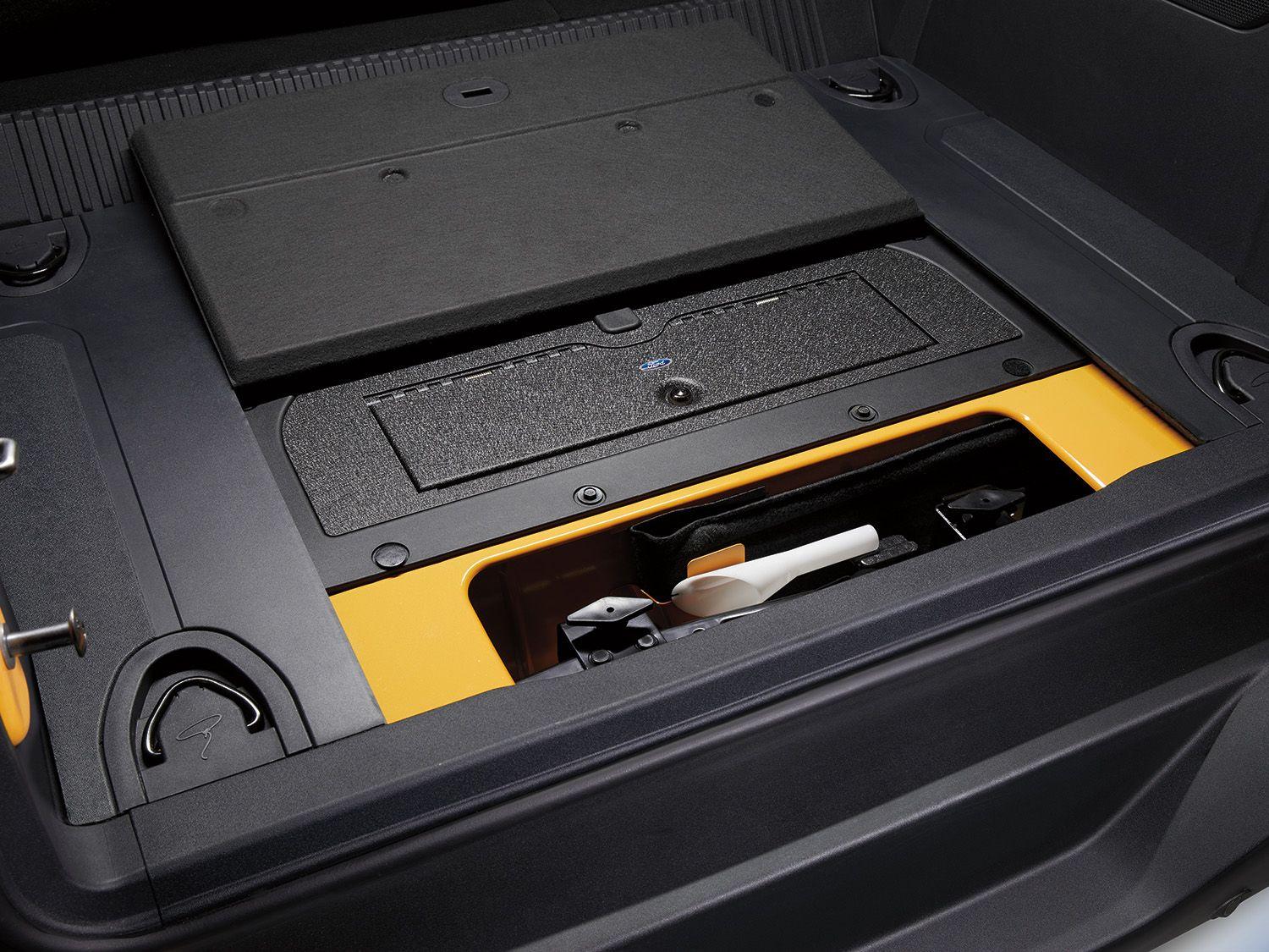 Ford Bronco Cargo Safe (Locking Storage) by Console Vault - installation and review on 2021 Bronco stock image