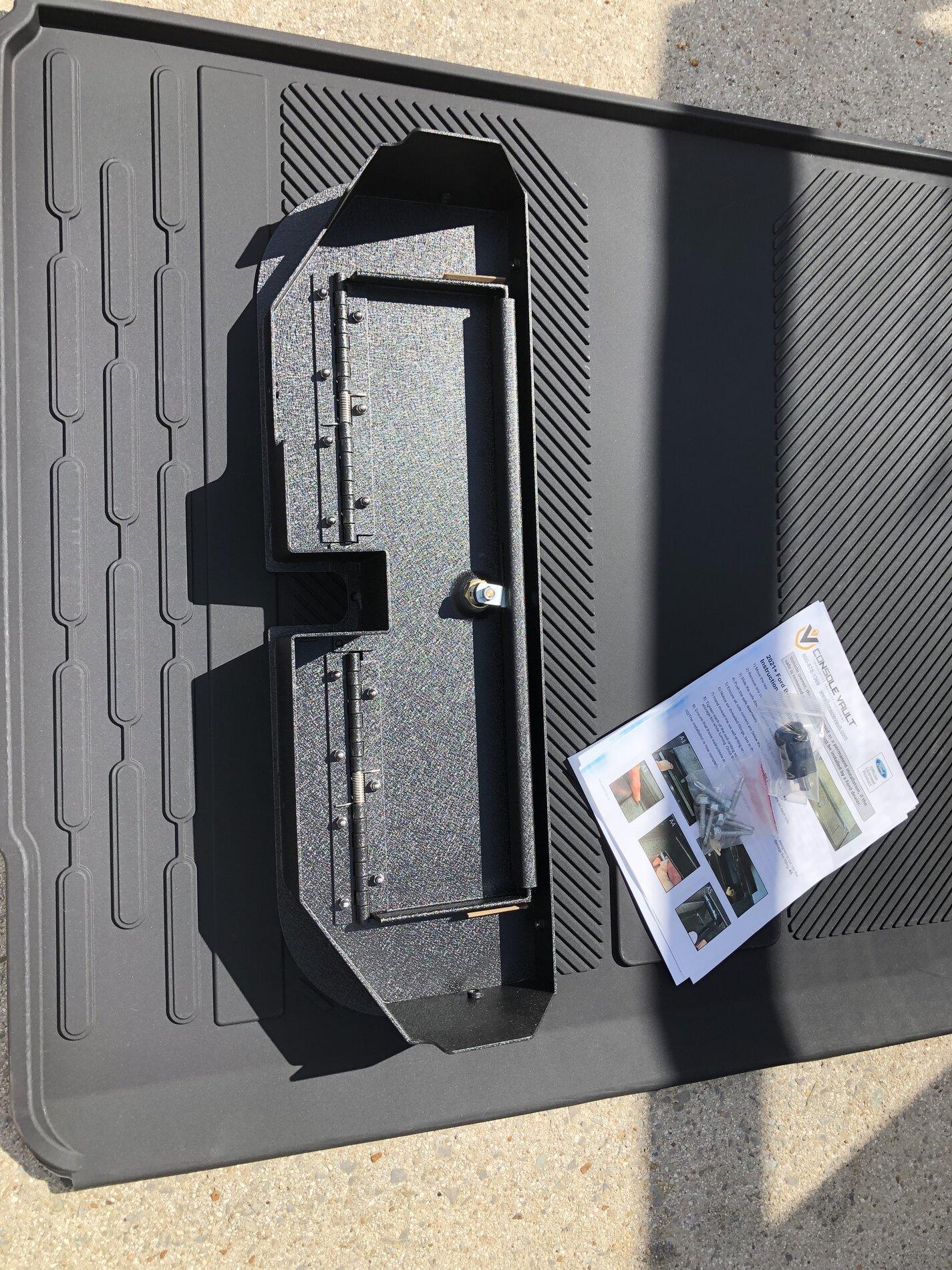 Ford Bronco Cargo Safe (Locking Storage) by Console Vault - installation and review on 2021 Bronco 3 vaultbottom