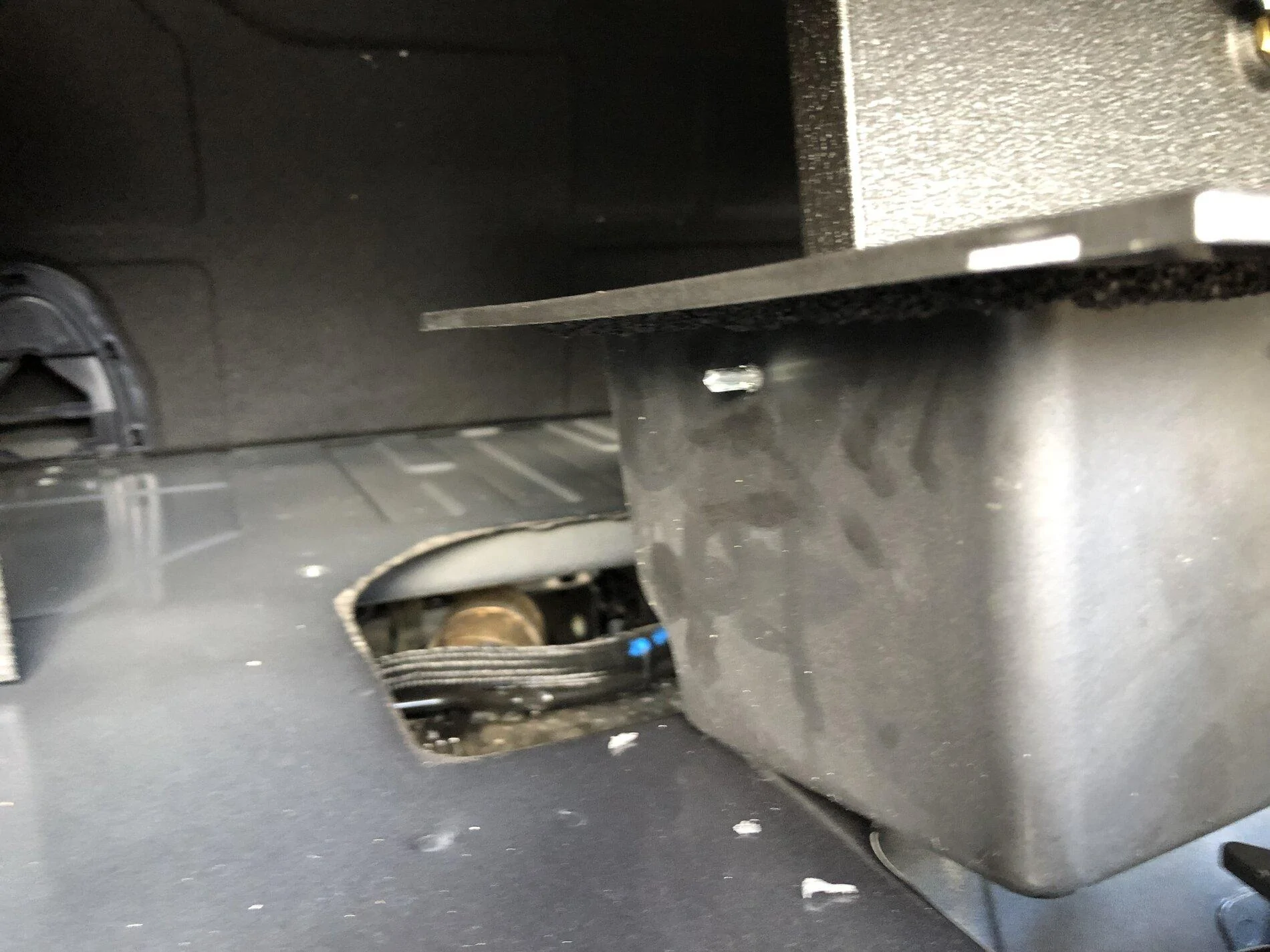 Ford Bronco Cargo Safe (Locking Storage) by Console Vault - installation and review on 2021 Bronco 8 screw showing
