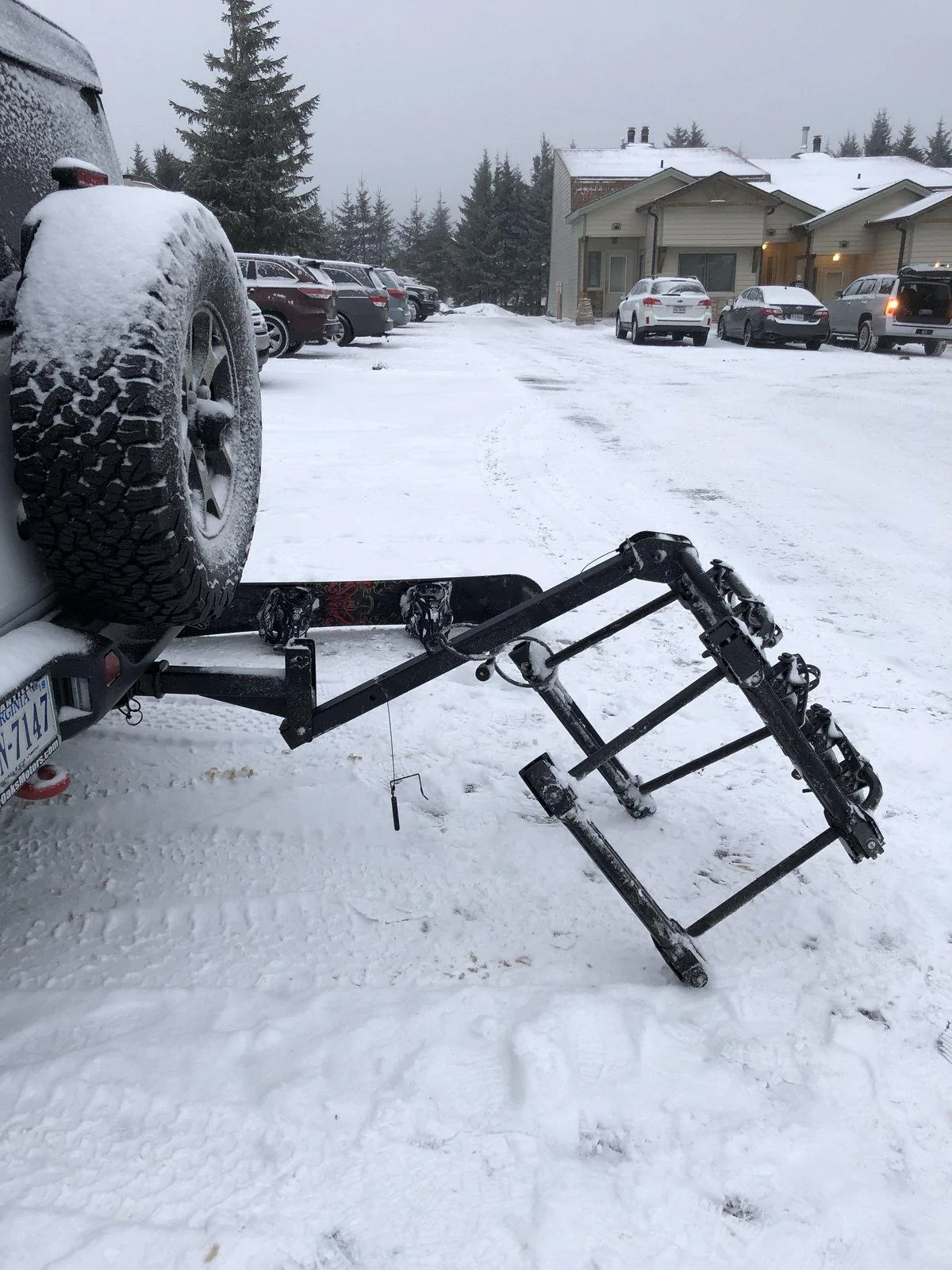 Ford Bronco Going skiing with a soft top 1630176611242