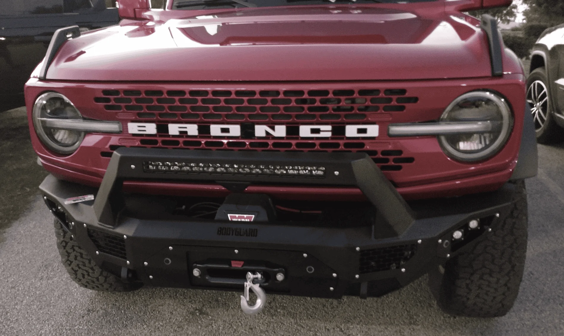 Ford Bronco Bodyguard Bumper for 2021 Bronco - front bumper with camera relocation and winch 1630208278158-png
