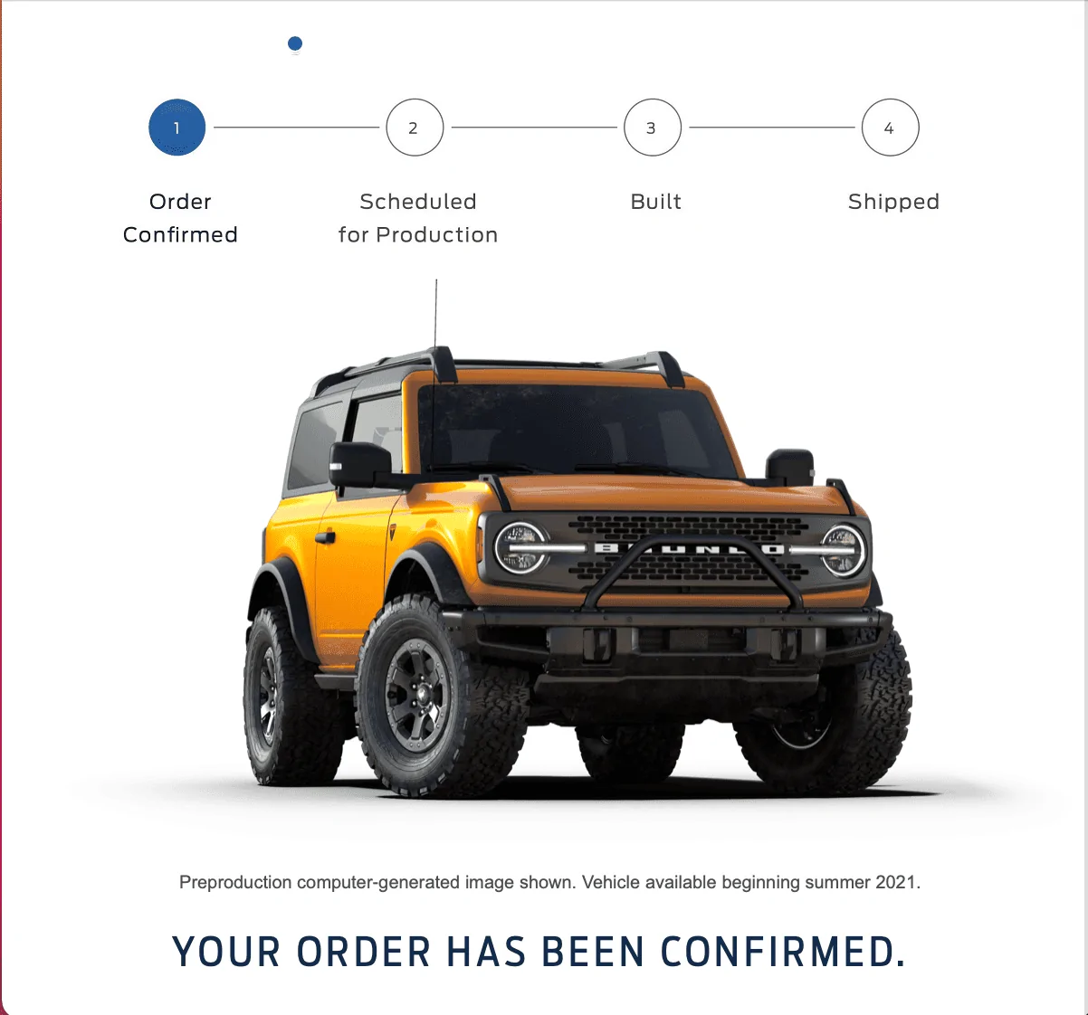 Ford Bronco Bronco Team 2 door. Screen Shot 2021-02-27 at 3.32.58 PM