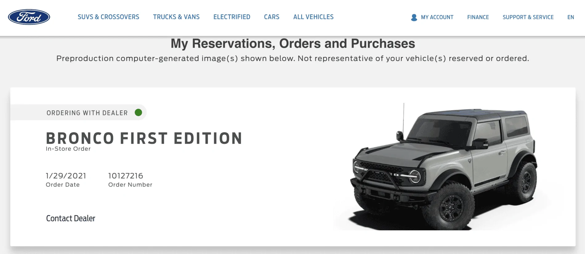 Ford Bronco First Edition Reservation (no vin, no nothing) Screen Shot 2021-08-31 at 9.17.46 AM
