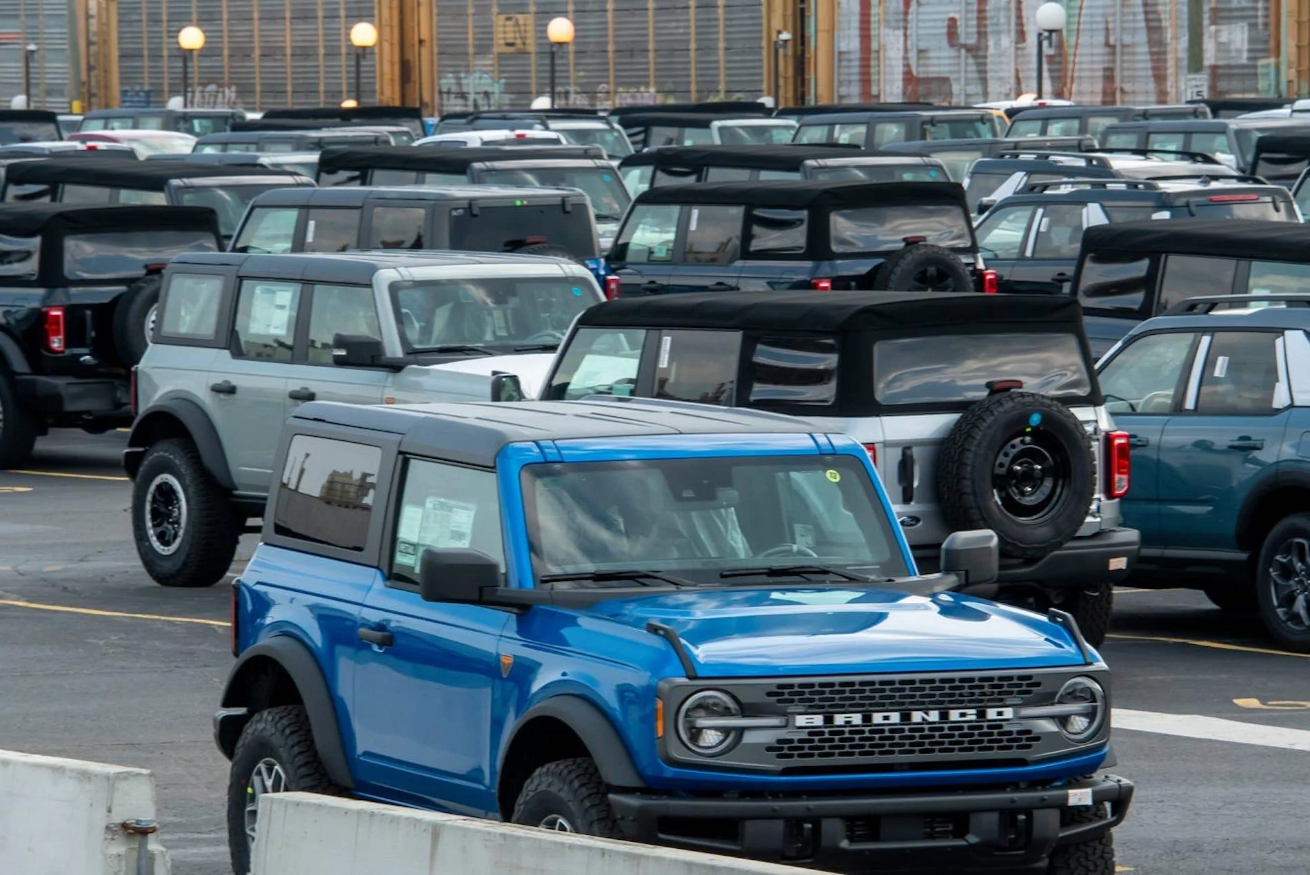 Ford Bronco Bronco Reservations Resume October. MY2022 Order Bank Also Opens in October. 2021 Ford Bronco holding lot MAP