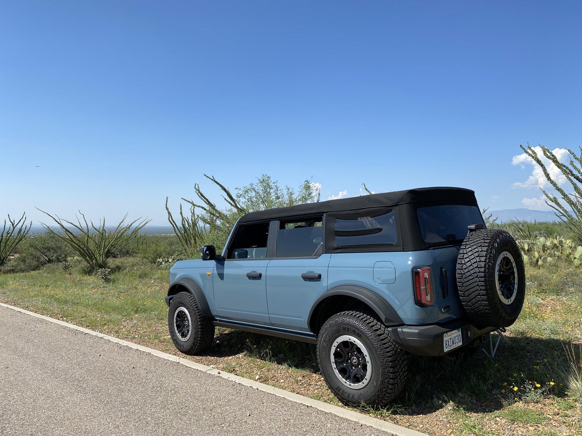 Ford Bronco Bay Area to Tucson road trip report in a Badlands Sasquatch 2.7L 47ADB8D8-E848-4503-847B-1B0EC576E4F4