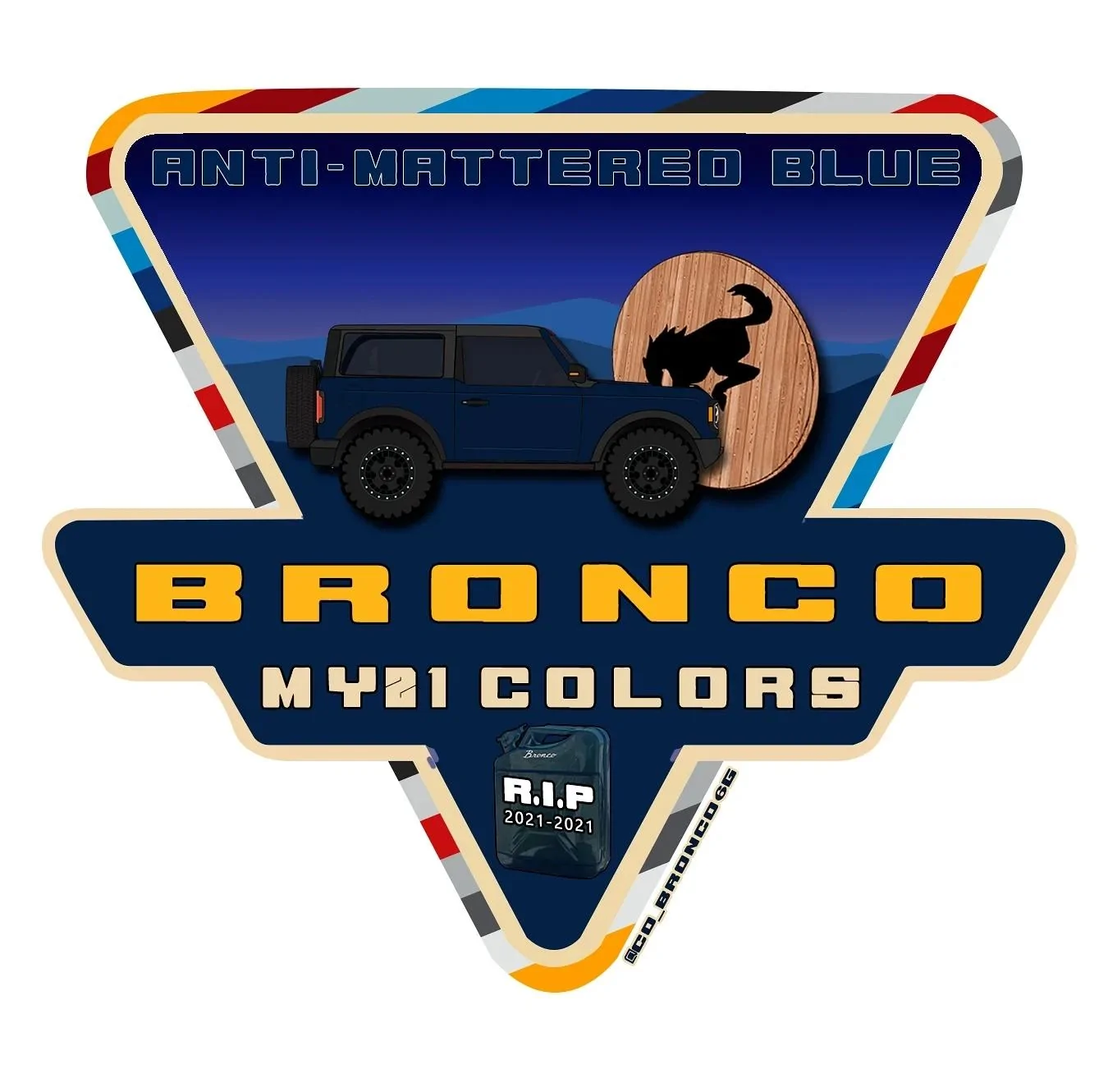 Ford Bronco Rapid Red/Antimatter Blue Complaint Line IMG_20210823_151452_010~2