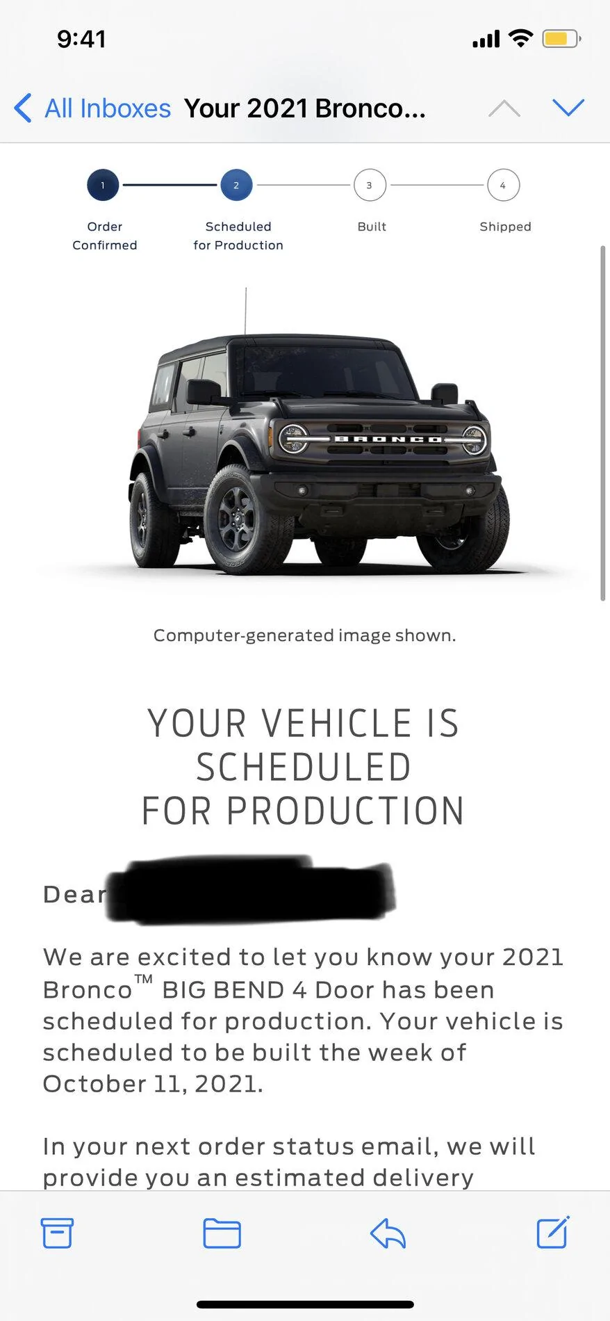 Ford Bronco 📬 9/2 Scheduling Email Received Group! EB51915B-AD57-4F29-9326-B358809DC3FA