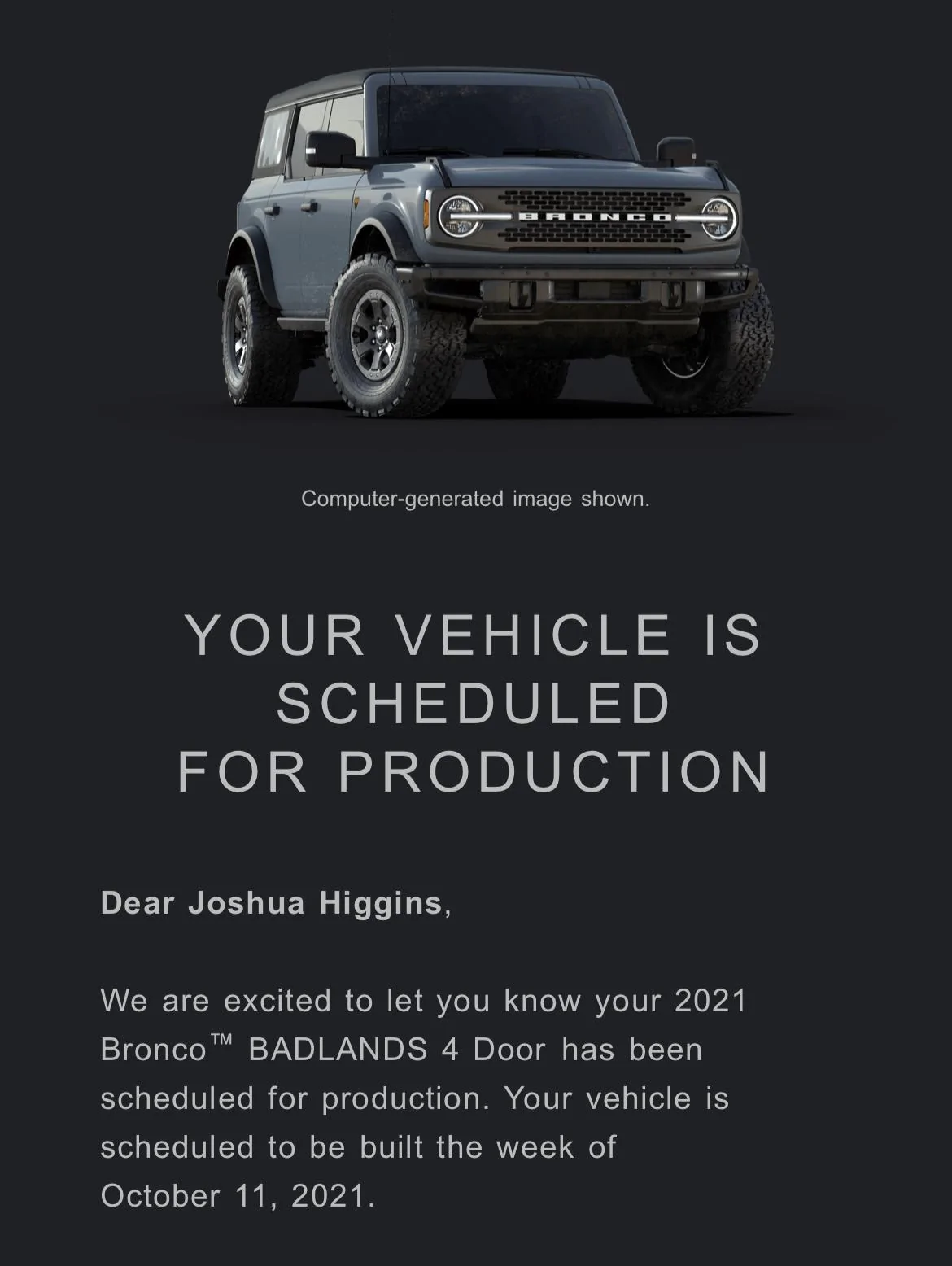 Ford Bronco 📬 9/2 Scheduling Email Received Group! 133E9017-E514-484B-B68C-033F6F65A937