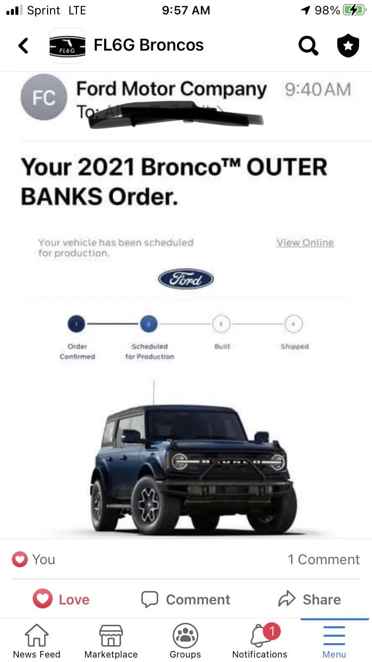 Ford Bronco 📬 9/2 Scheduling Email Received Group! BF0DA7C8-95BC-4D4C-973B-B3770C116D93