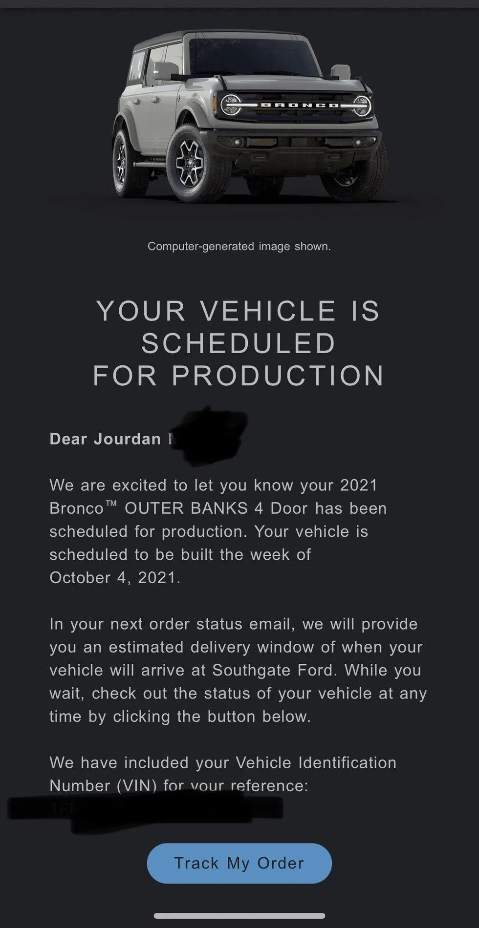 Ford Bronco 📬 9/2 Scheduling Email Received Group! 975350C9-ABFE-4403-AF9E-08E471F4FD61