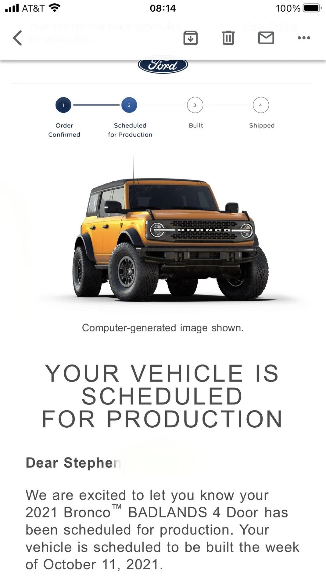 Ford Bronco 📬 9/2 Scheduling Email Received Group! DCDA864C-D1CD-4A77-8B9B-01C3C2E0D856