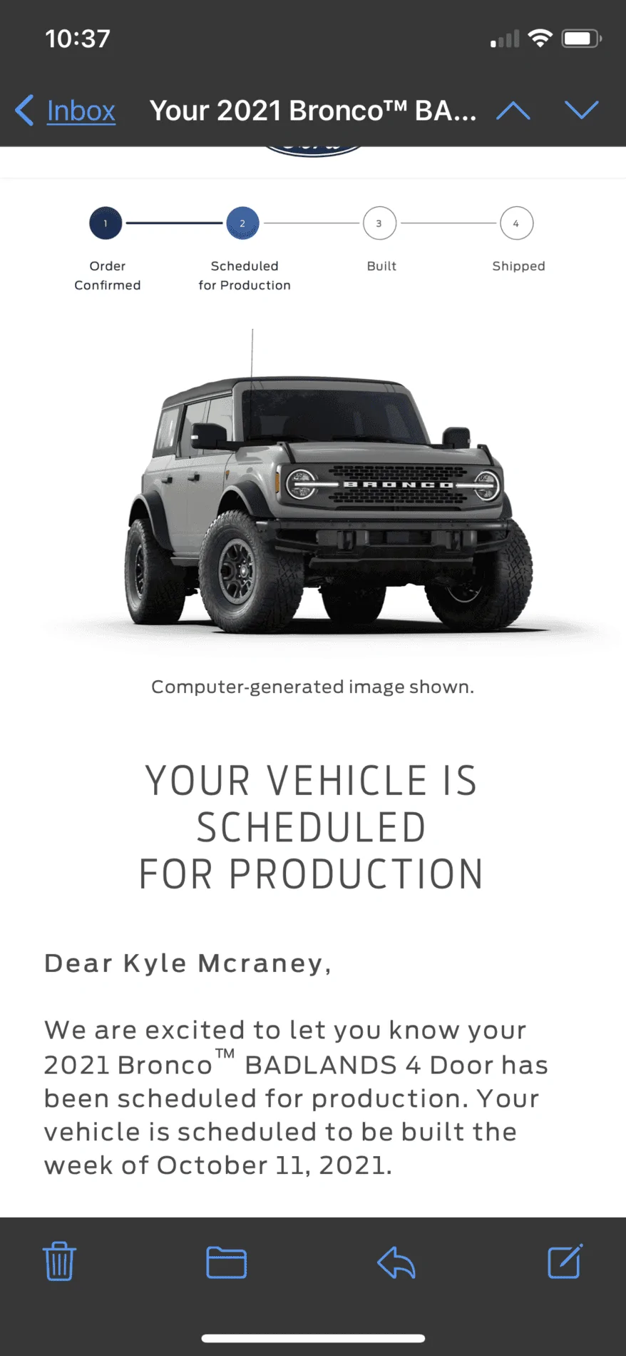 Ford Bronco 📬 9/2 Scheduling Email Received Group! BB04EF1B-7F3A-4A38-9F51-2AAEF09B6263