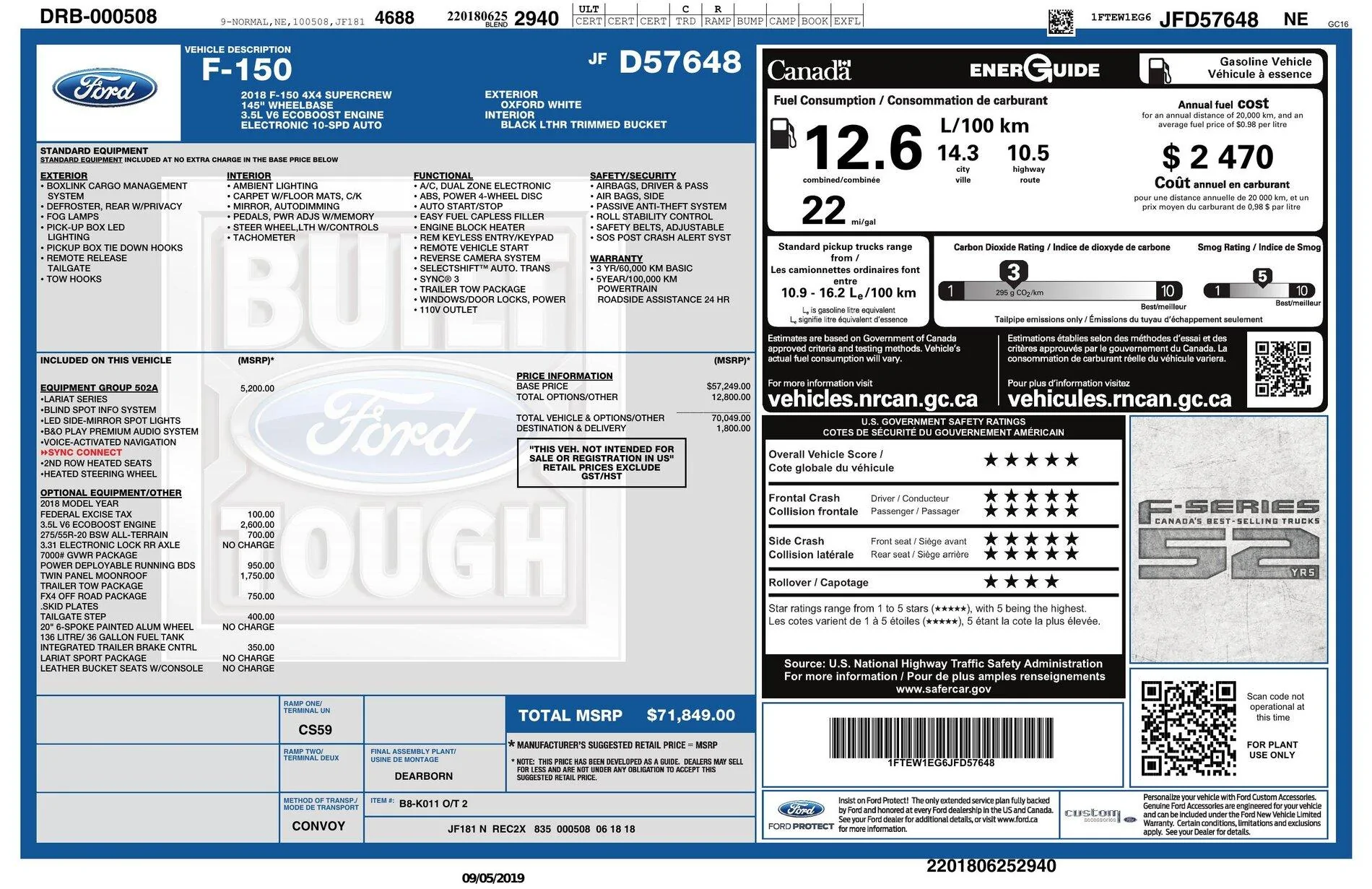 Ford Bronco Window Sticker Explanation 5475C4F1-E485-4625-B85F-6D1FAAD84DA6