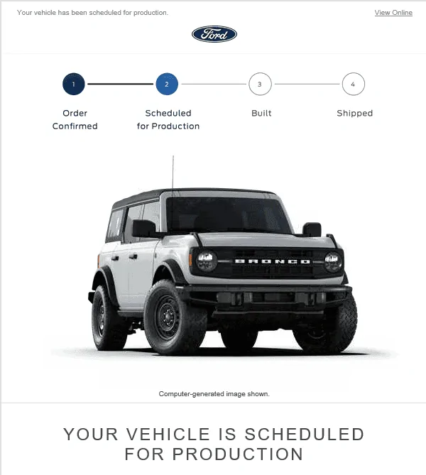 Ford Bronco 📬 9/2 Scheduling Email Received Group! 1630681336969
