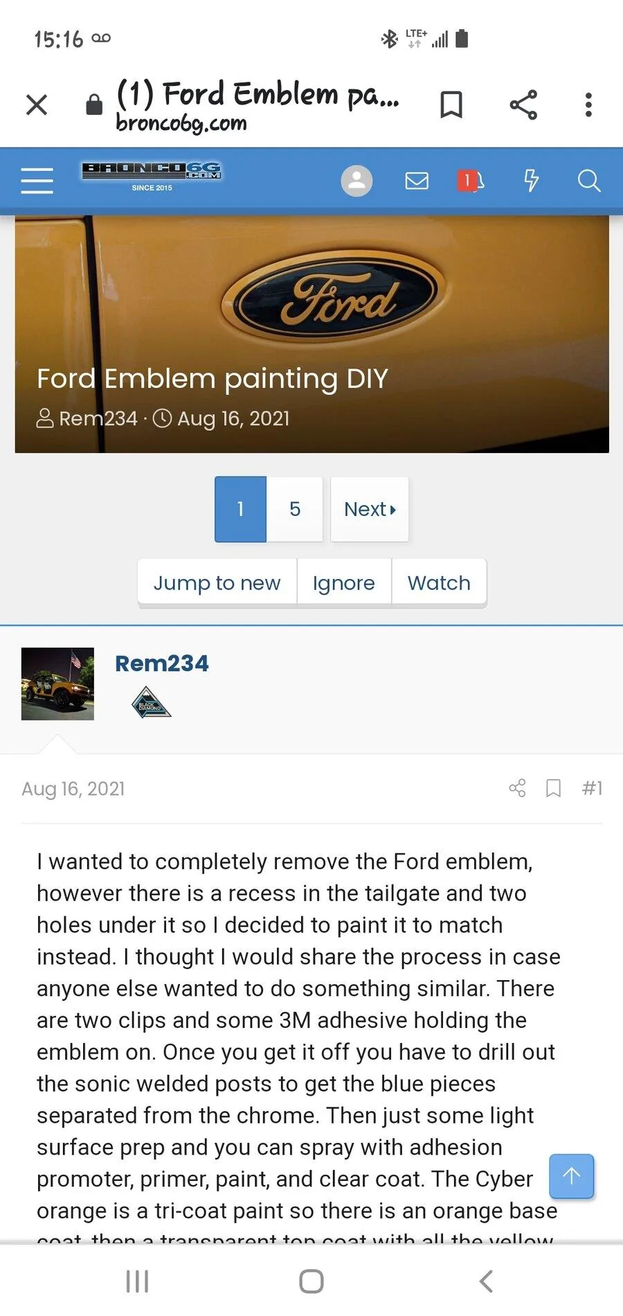 Ford Bronco Replacing Bronco Rear Emblems? Screenshot_20210903-151601_Chrom