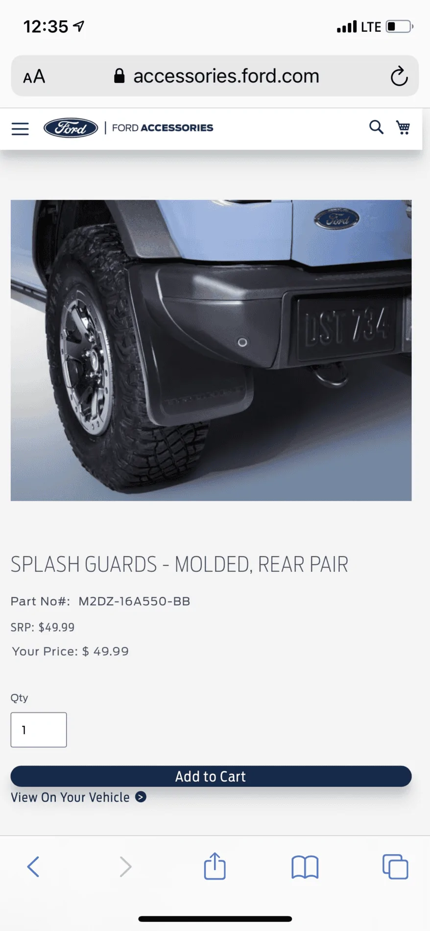 Ford Bronco Mud flaps/ Splash guards for Outerbanks CA88E426-E719-4E38-9FE9-E366AA6100D2