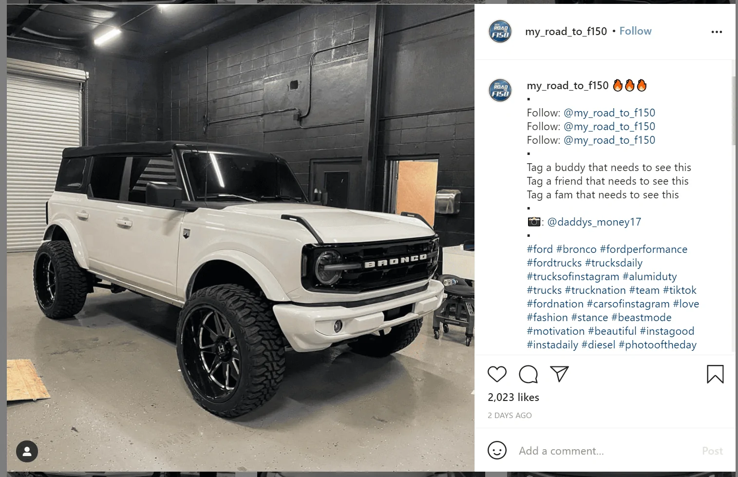 Ford Bronco White & Black Bronco 1630867085352