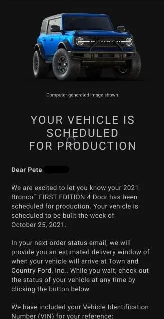 Ford Bronco First Edition Bronco Thread BroncoBuild