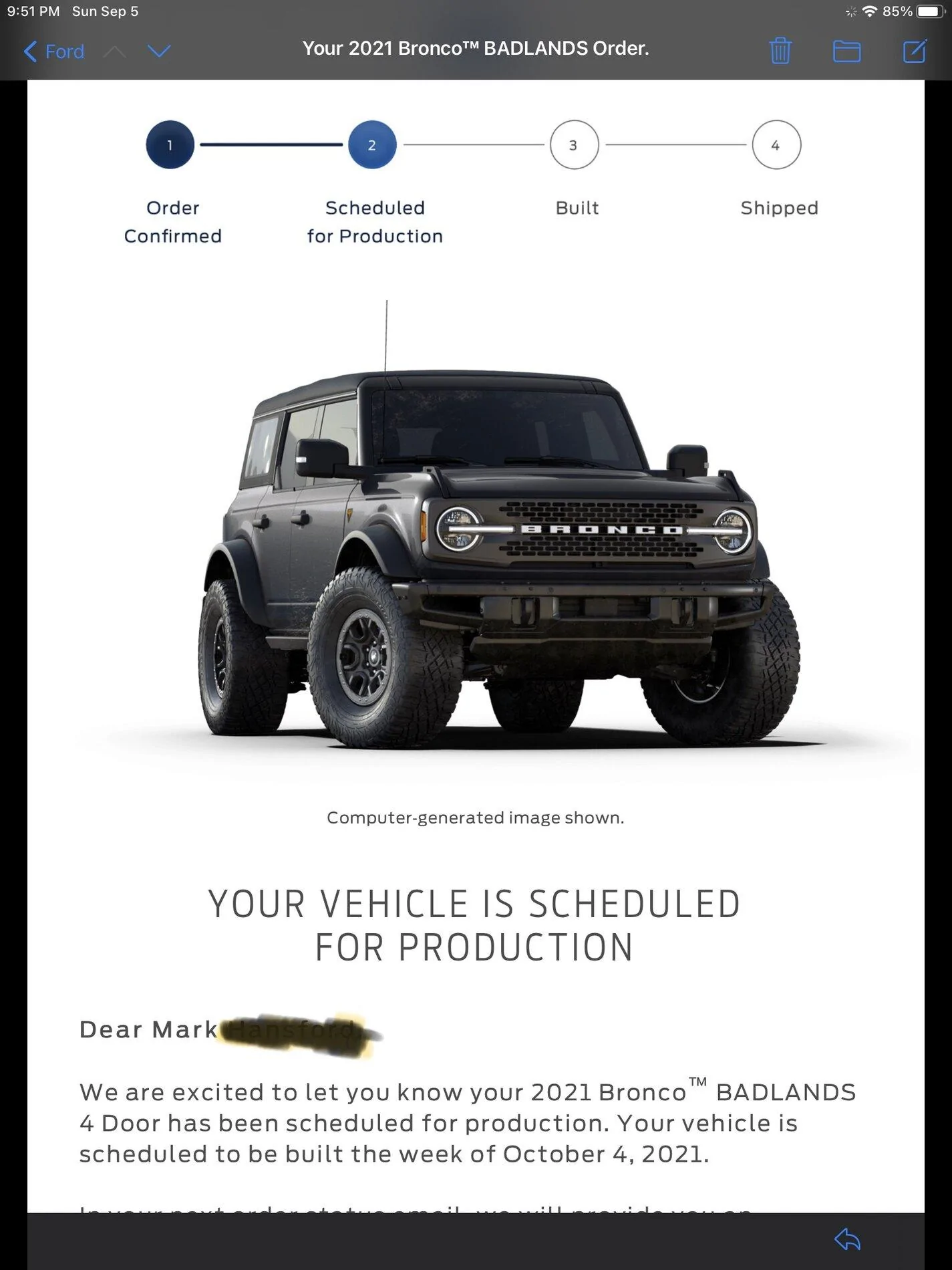 Ford Bronco 📬 9/2 Scheduling Email Received Group! 9E0192BF-7D27-4337-B4C3-26C320F0A2AD
