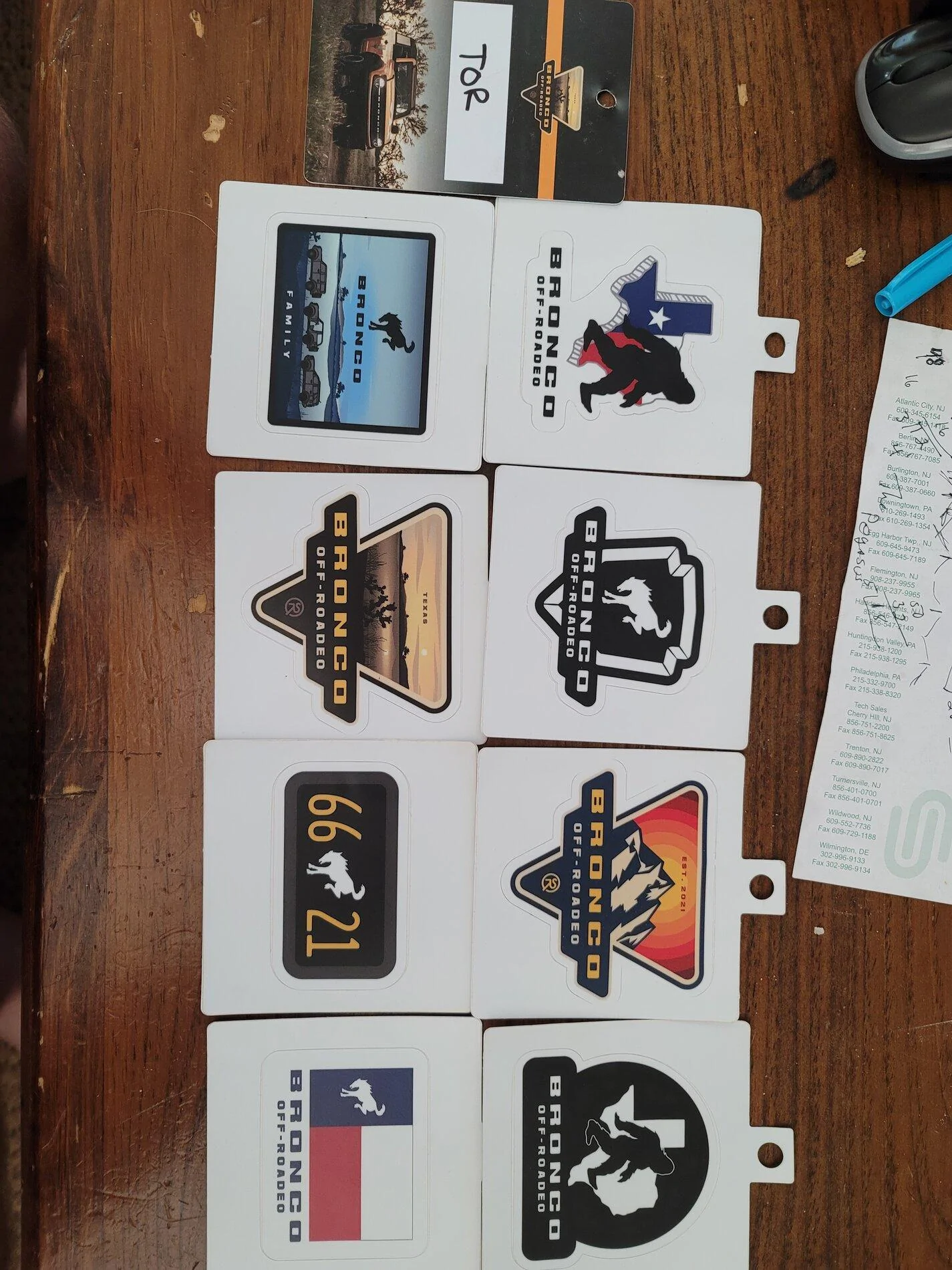 Ford Bronco Off-Roadeo Texas Stickers 16309545386575855543369035083877