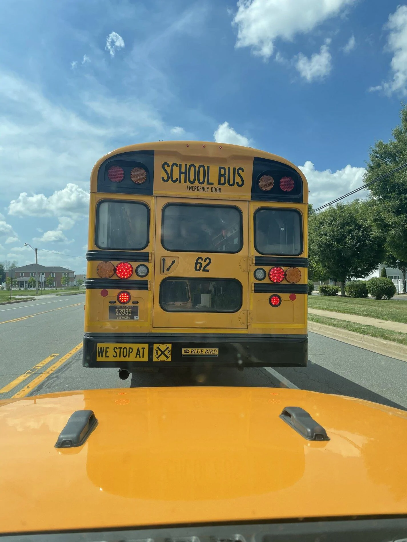 Ford Bronco Cyber Orange vs School Bus side-by-side 1B804B14-99CE-47DA-B8B6-ED3FFFA09911