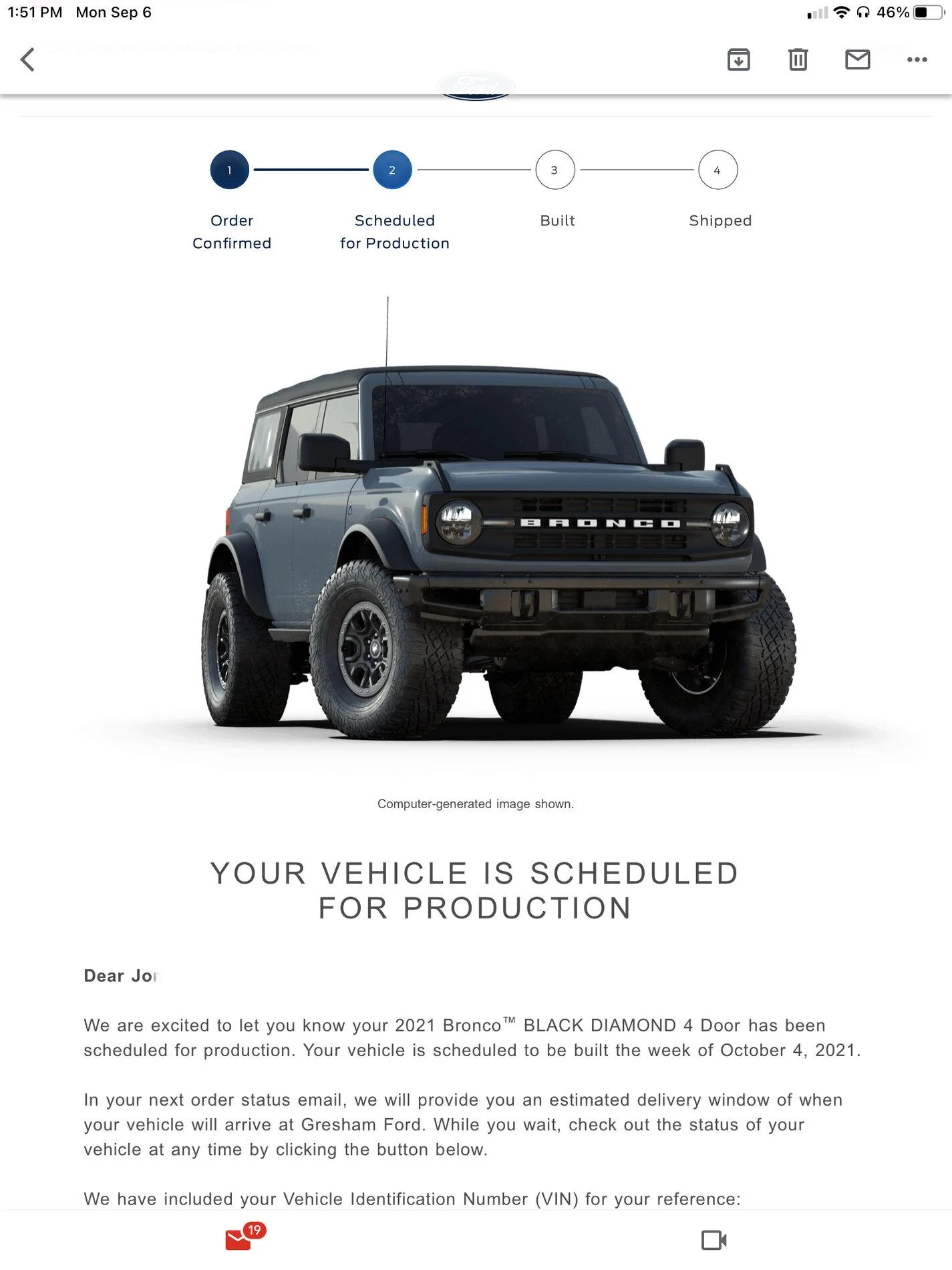 Ford Bronco 📬 9/2 Scheduling Email Received Group! FCEDA31E-F3F9-4331-950E-7D105DE8610E