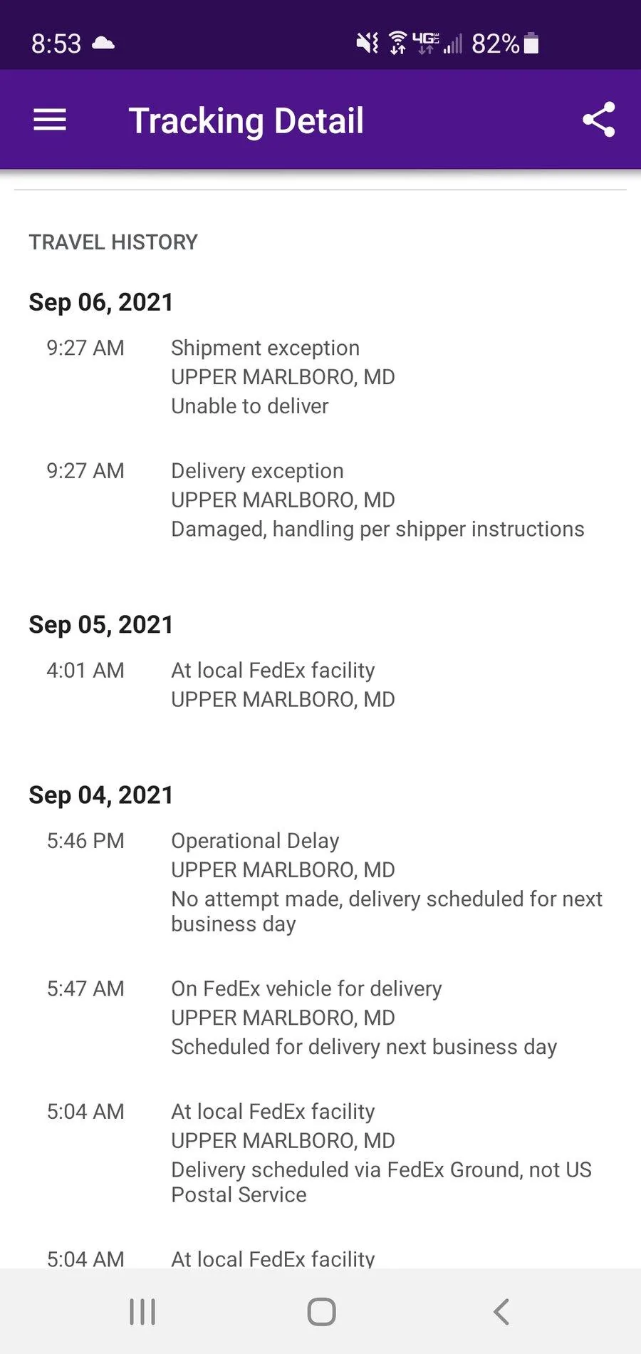 Ford Bronco 6/30 blend dates Screenshot_20210906-205303_FedEx