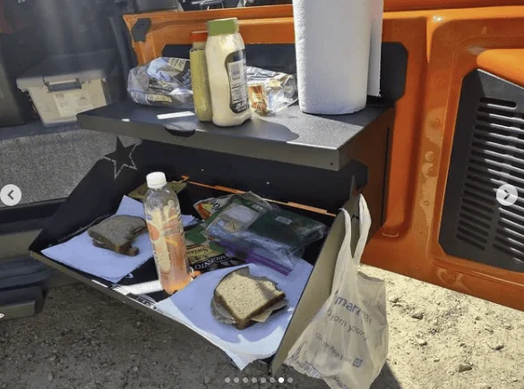 Ford Bronco Rock Slide Folding Table for Bronco Tailgate tailgate4