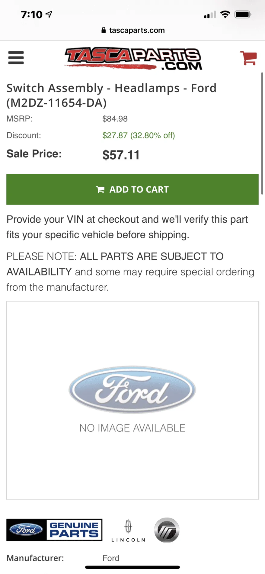 Ford Bronco Factory Fog Light Switch 2A3C8EF3-7F0A-4A4C-A81A-EECFB238F473