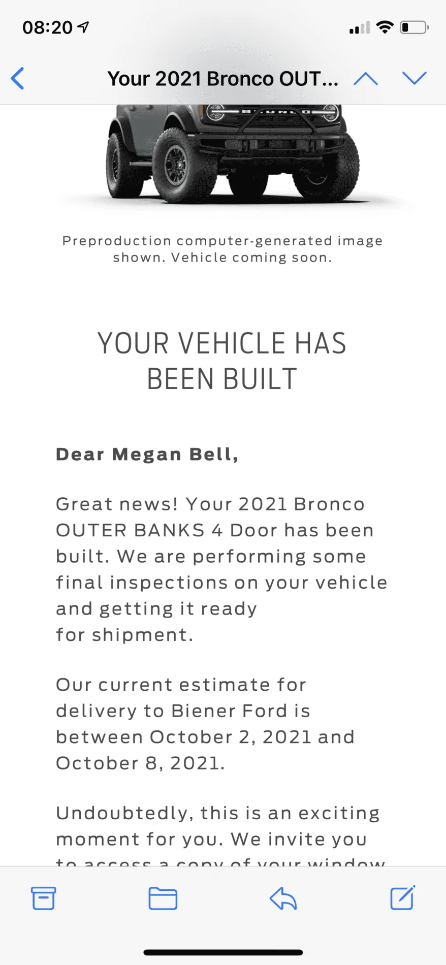 Ford Bronco 🛠 8/30 Build Week Group C2AC0DC3-5607-4210-8546-14F8B5C8132E